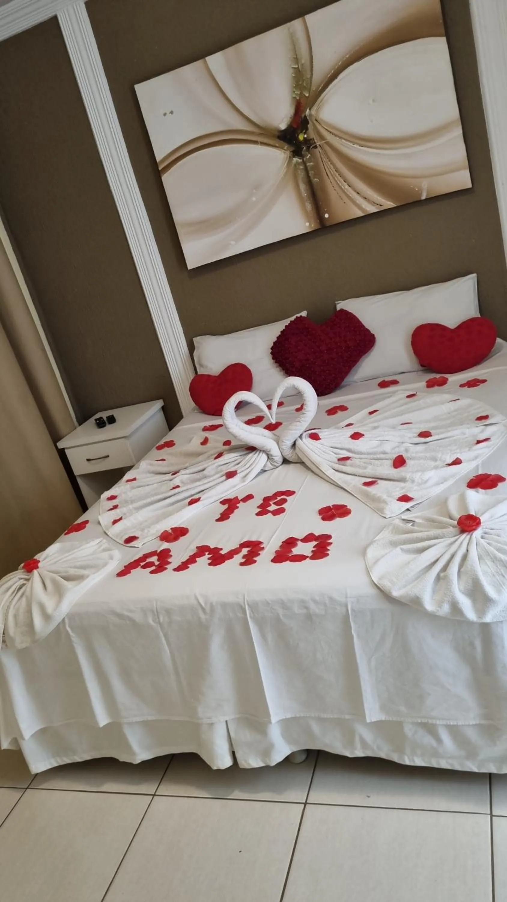 Bed in Pousada Bon Vivant