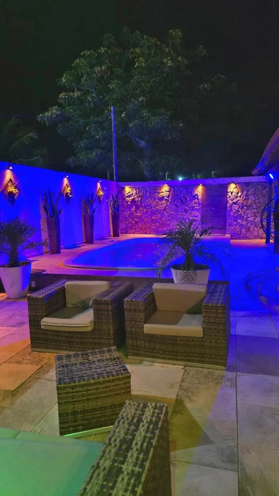 Pool view in Pousada Bon Vivant