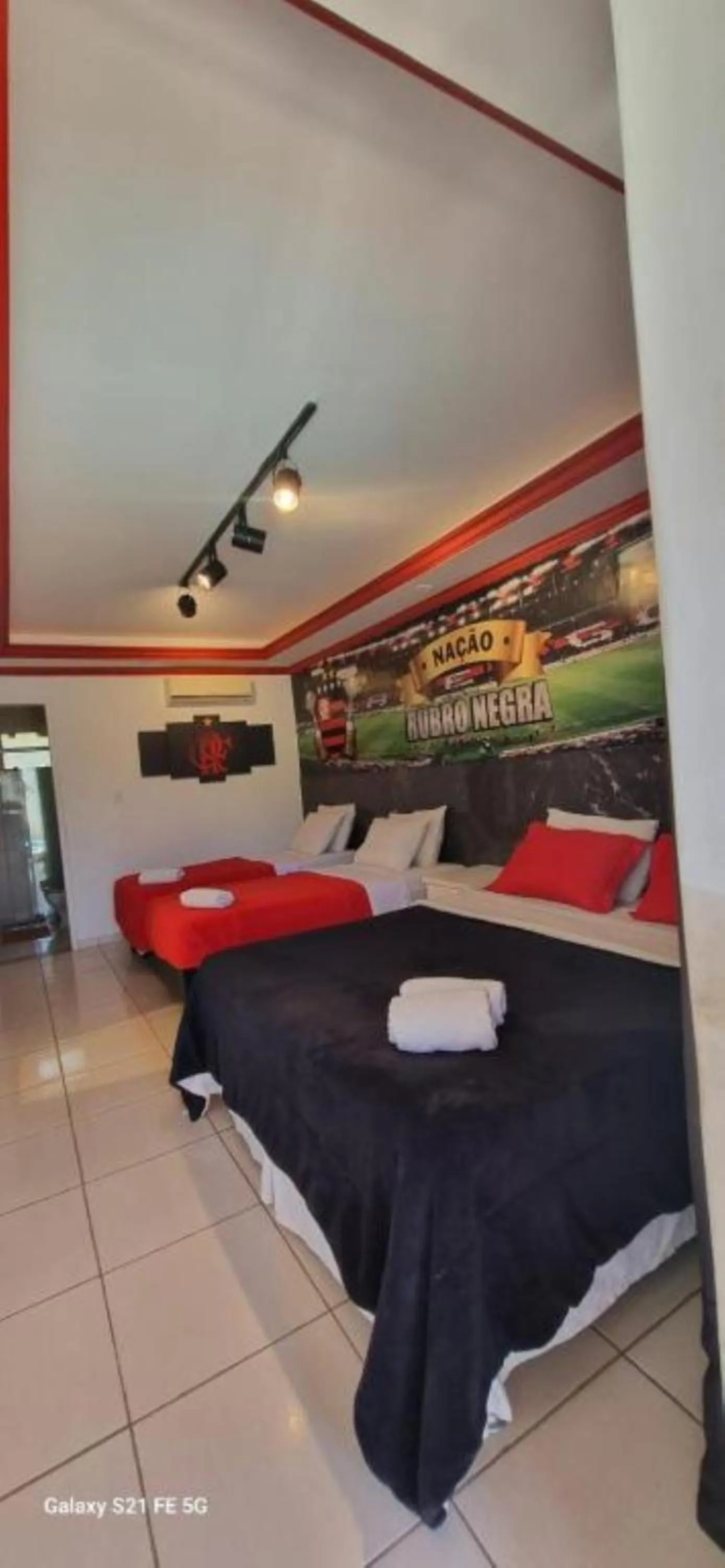 Bed in Pousada Bon Vivant