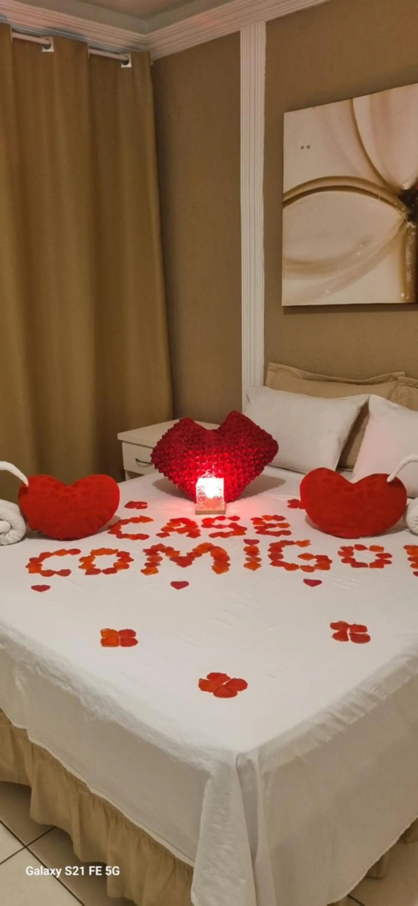 Bed in Pousada Bon Vivant