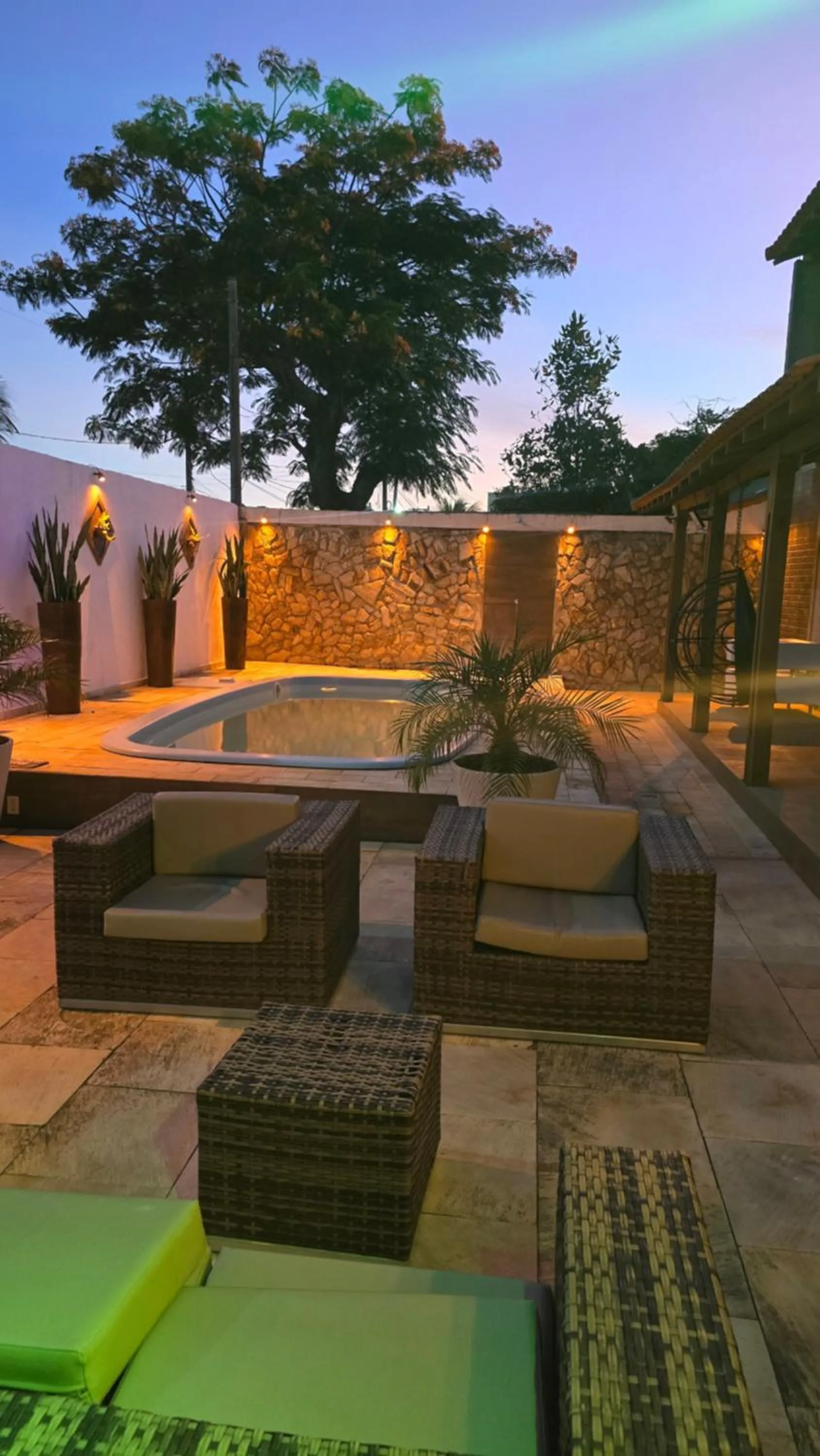 Pool view in Pousada Bon Vivant