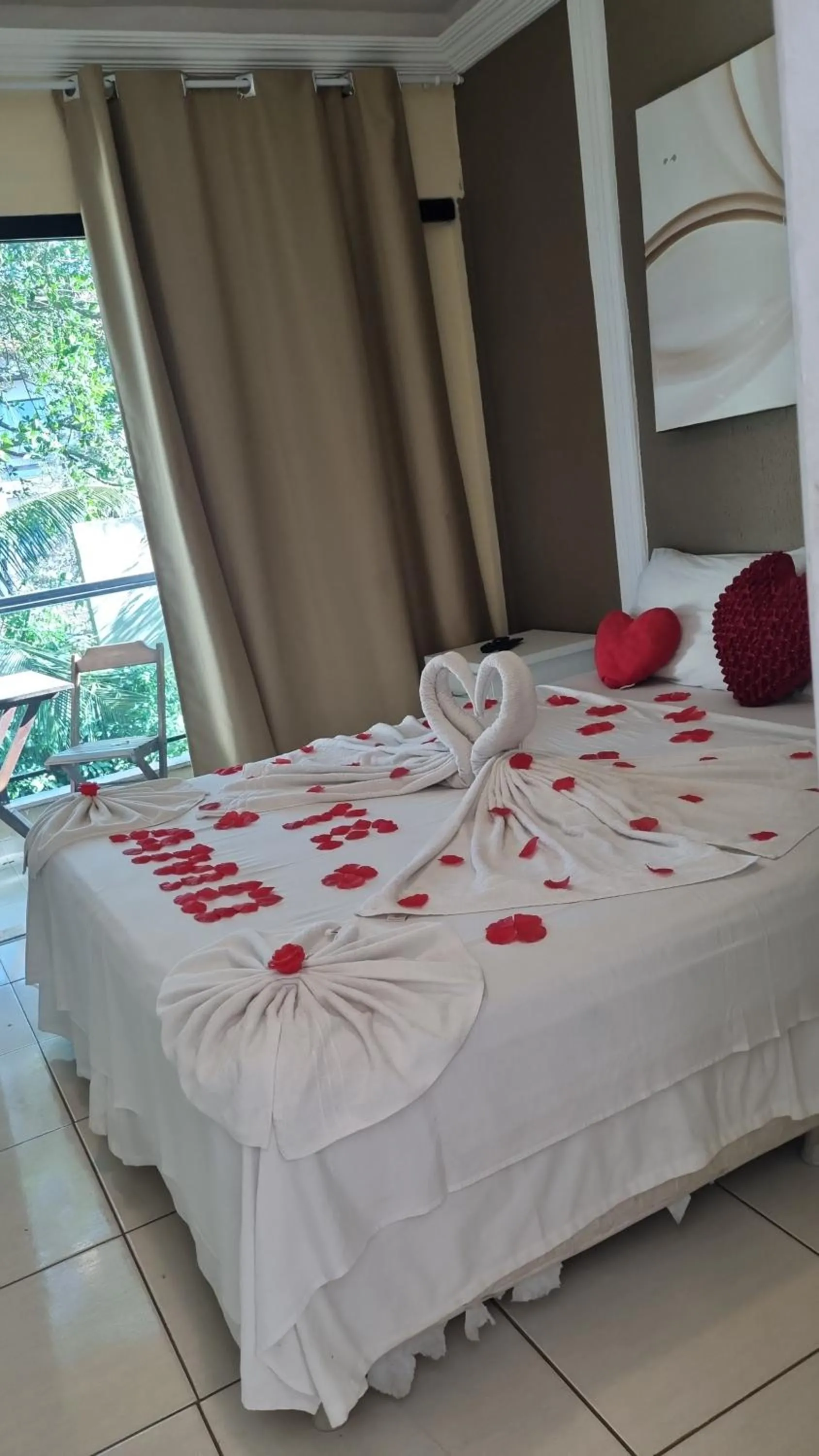 Bed in Pousada Bon Vivant