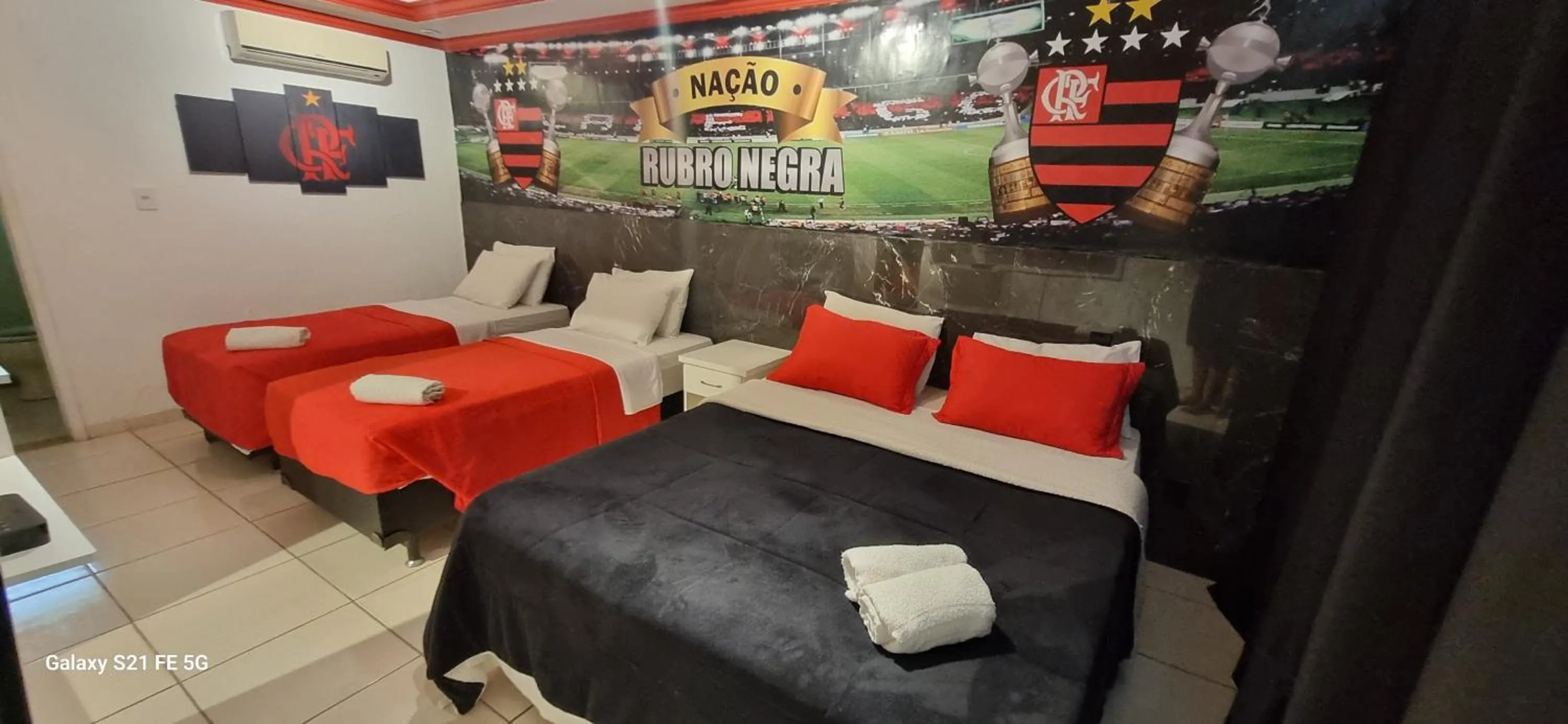 Bed in Pousada Bon Vivant