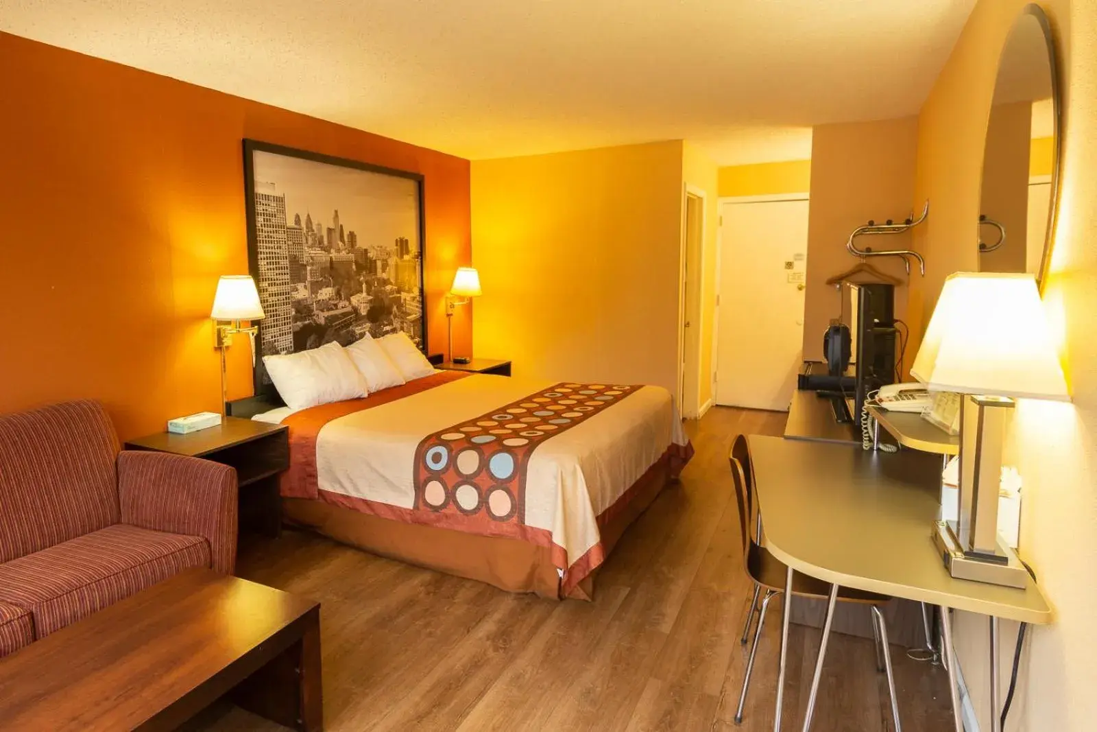 TV and multimedia, Bed in Super 8 by Wyndham Carlisle North TV and multimedia, Bed in Super 8 by Wyndham Carlisle North