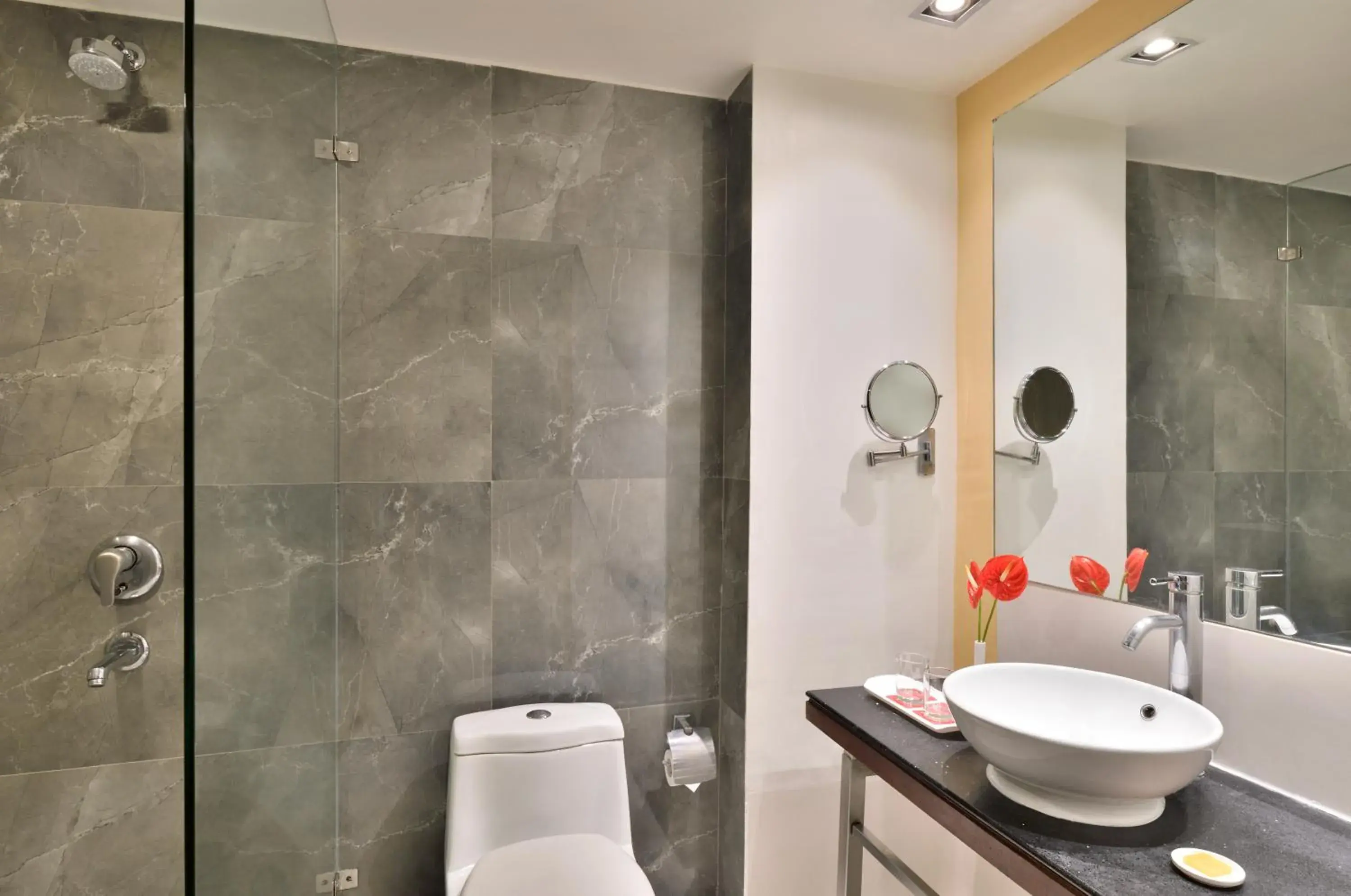 Bathroom in Ramada By Wyndham Jaipur Bathroom in Ramada By Wyndham Jaipur