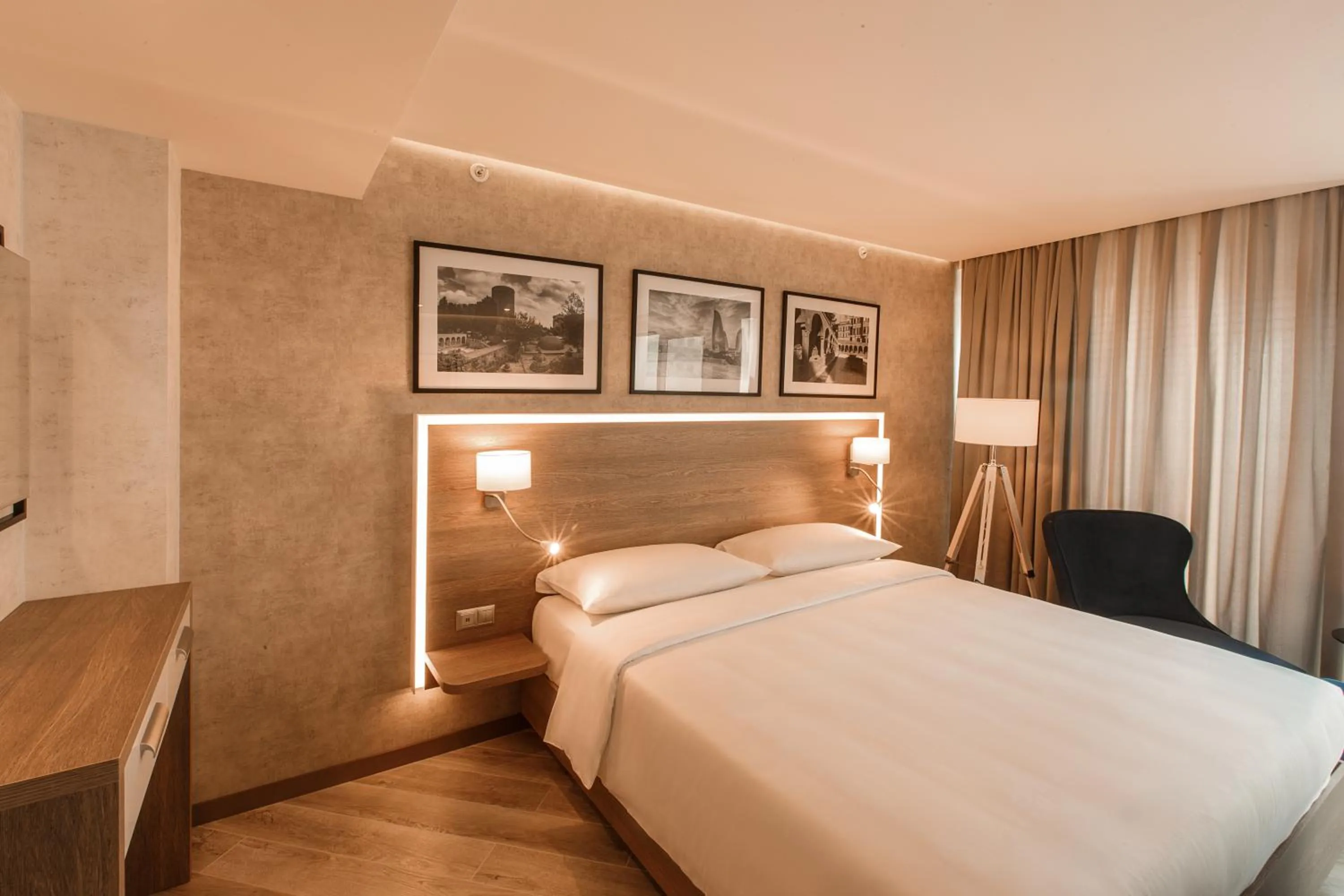 Bed in Radisson Hotel Baku