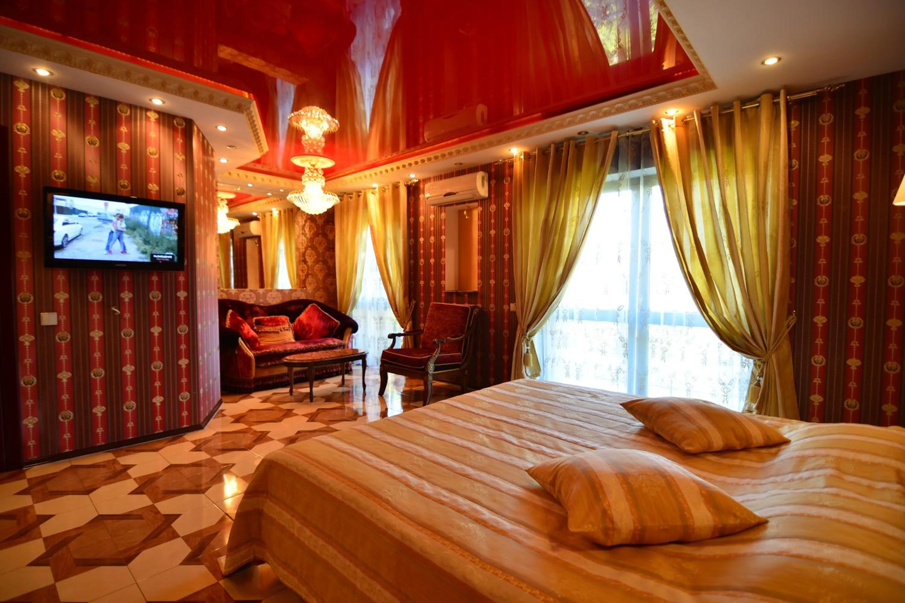 TV and multimedia, Bed in Prestige apart-hotel