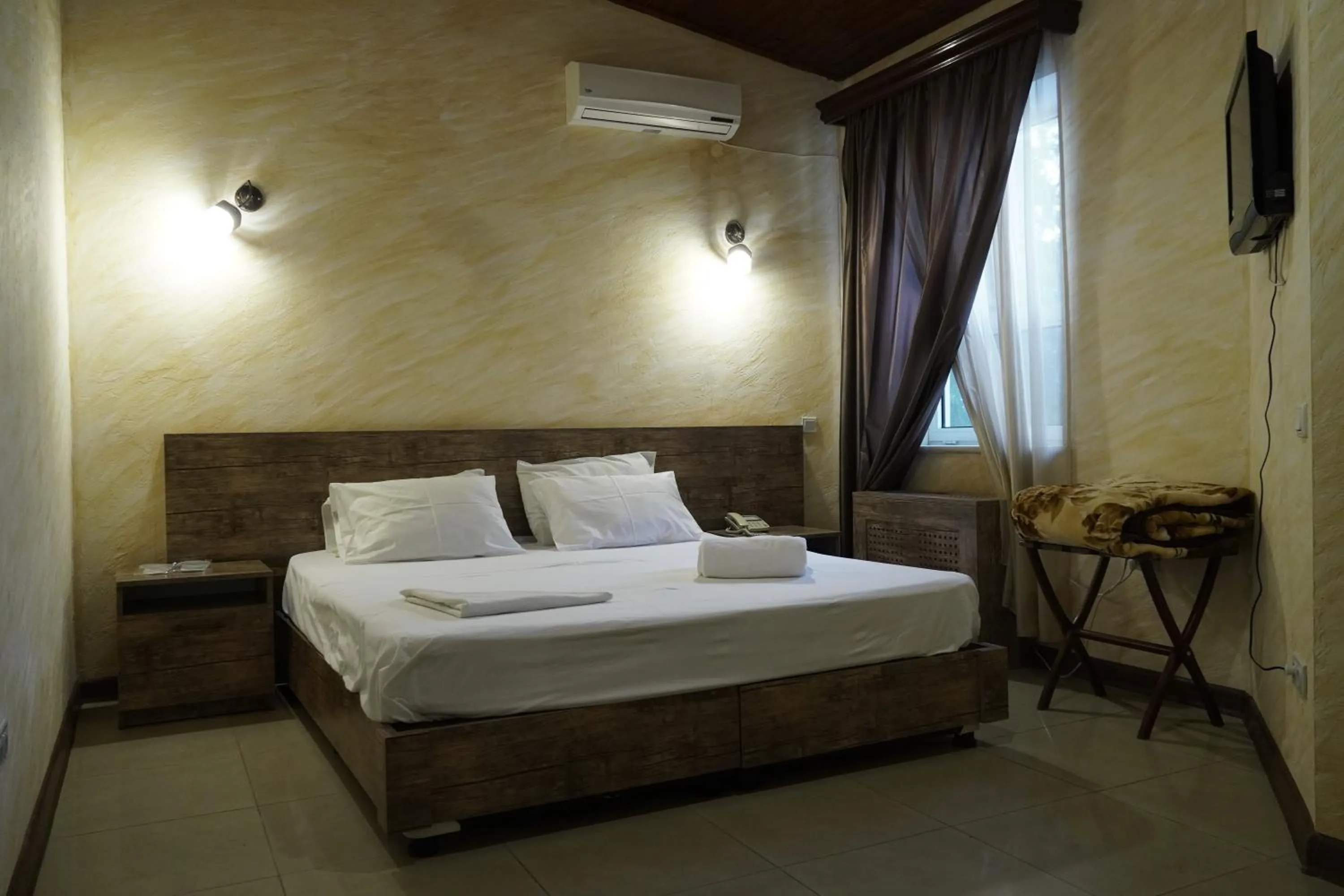 Bed in Aquapark Hotel & Villas
