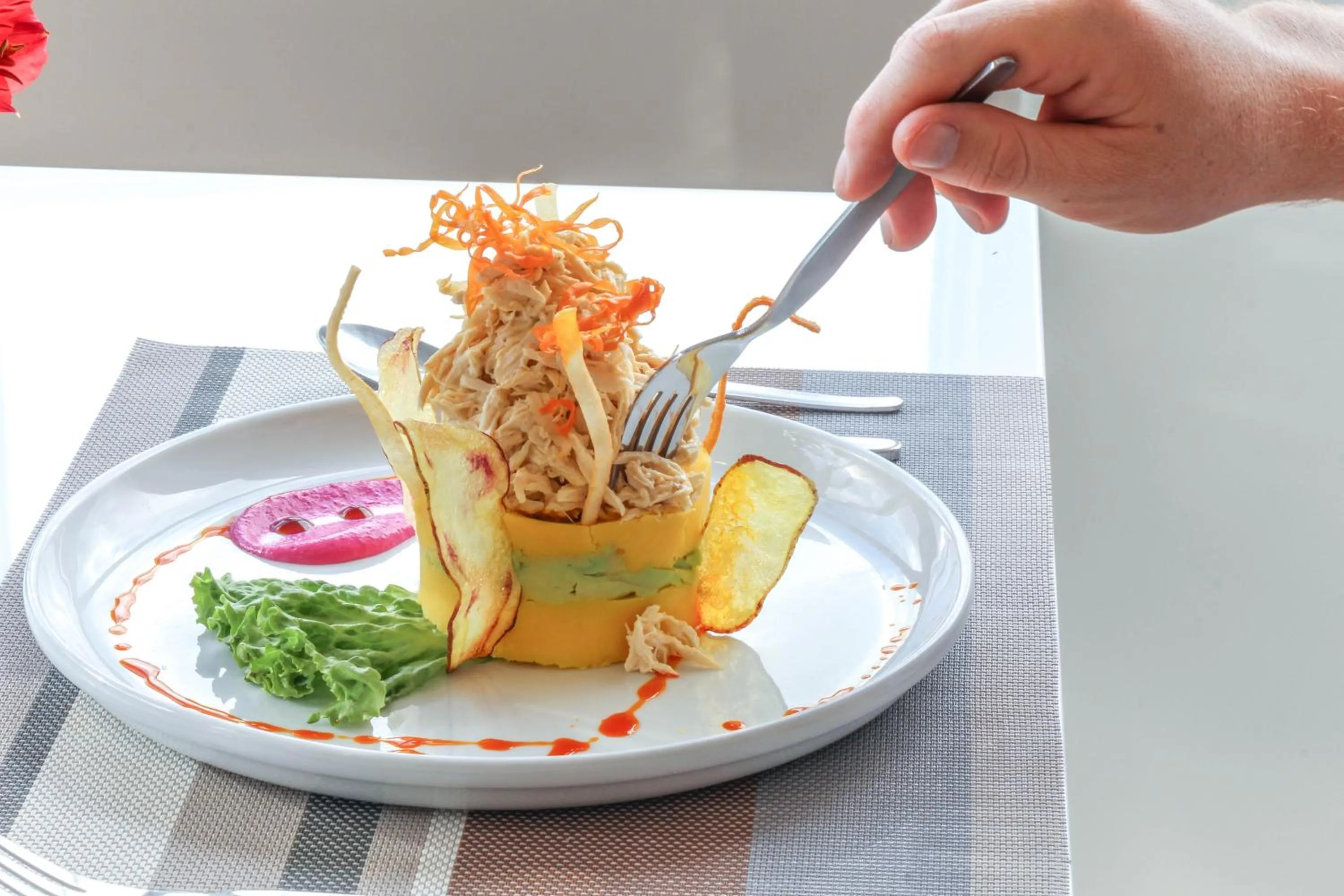 Food close-up in Hotel Unu