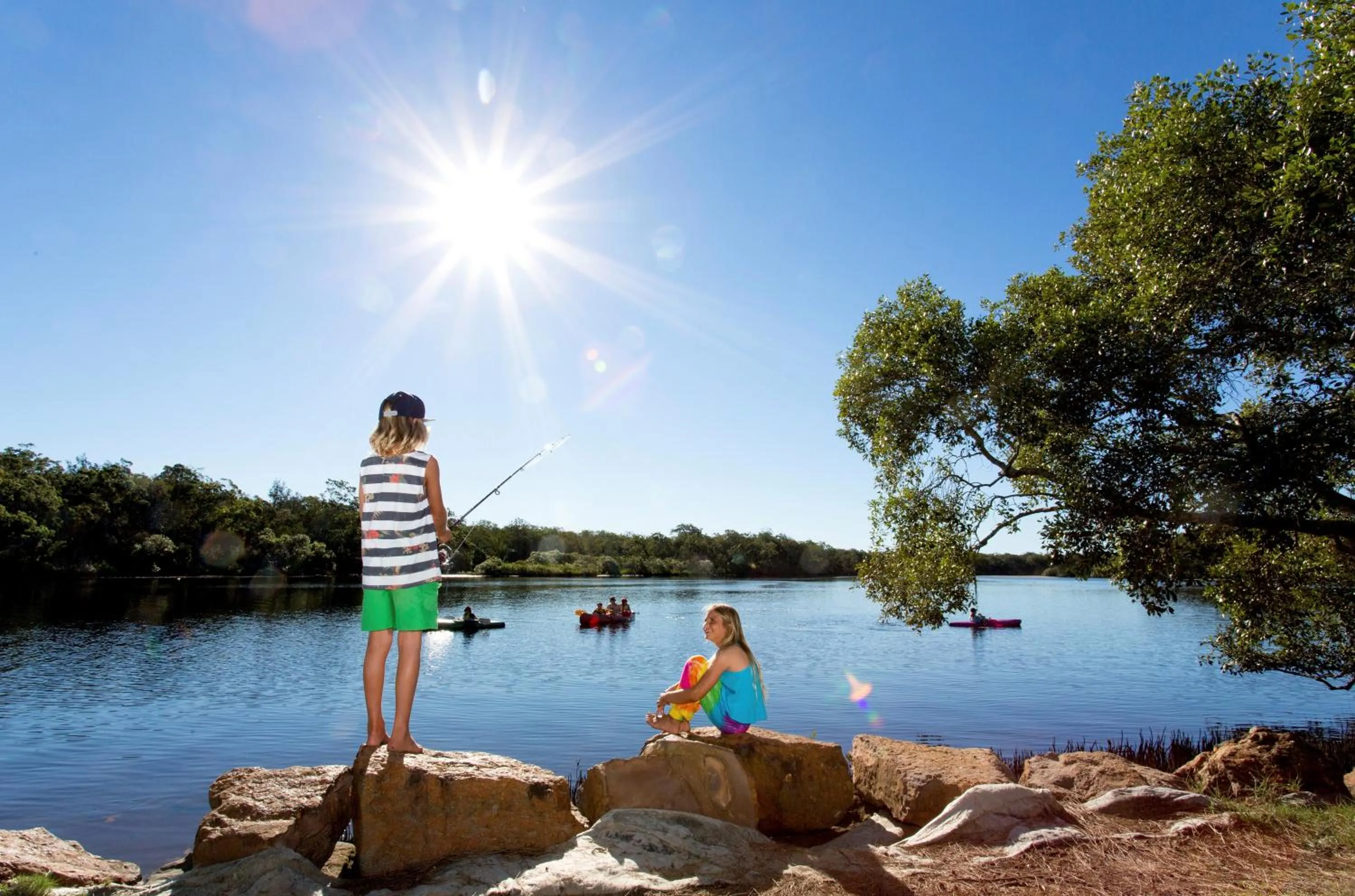 Natural landscape in Blue River Apartments