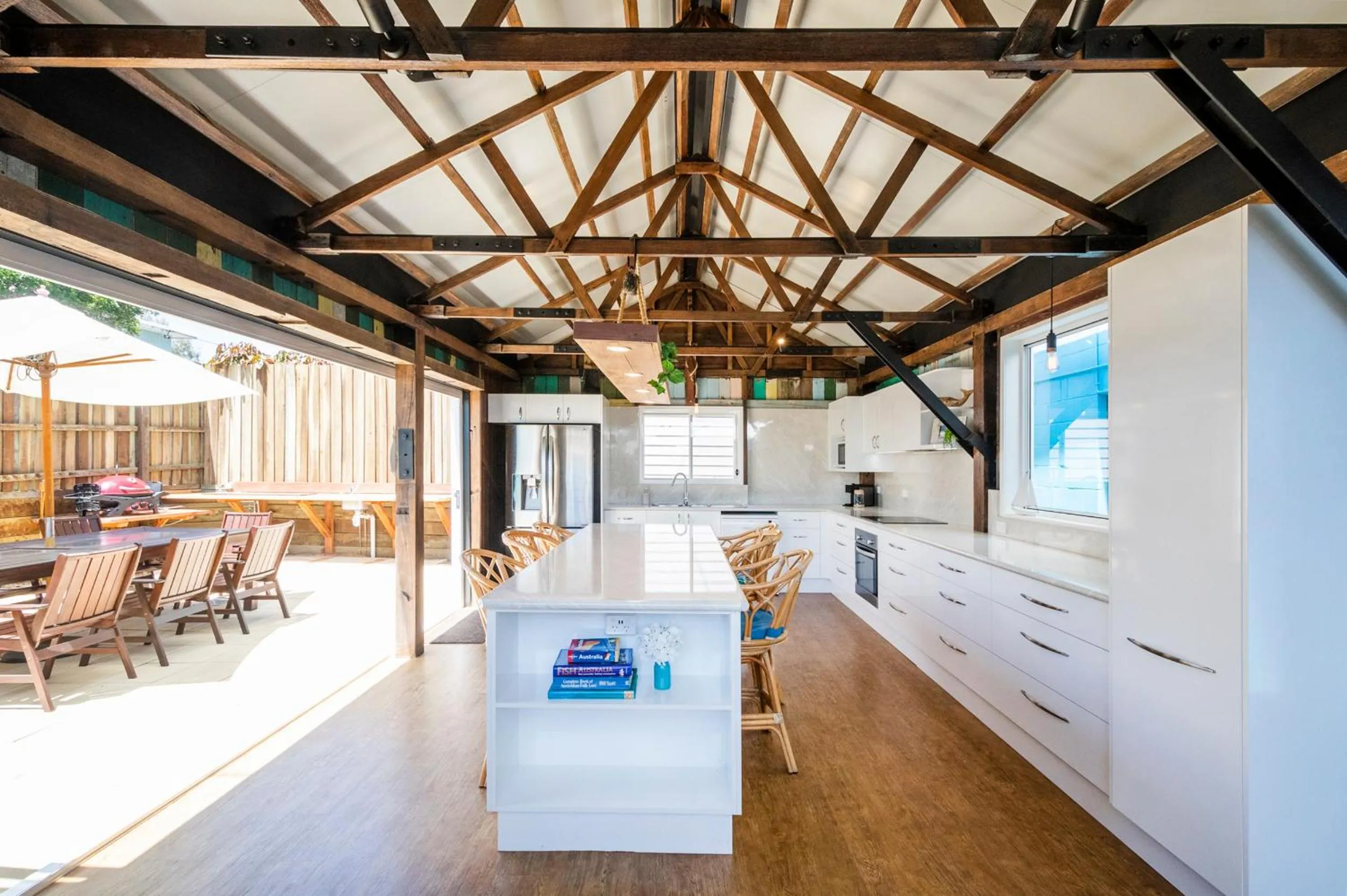 Dining area in Blue River Apartments