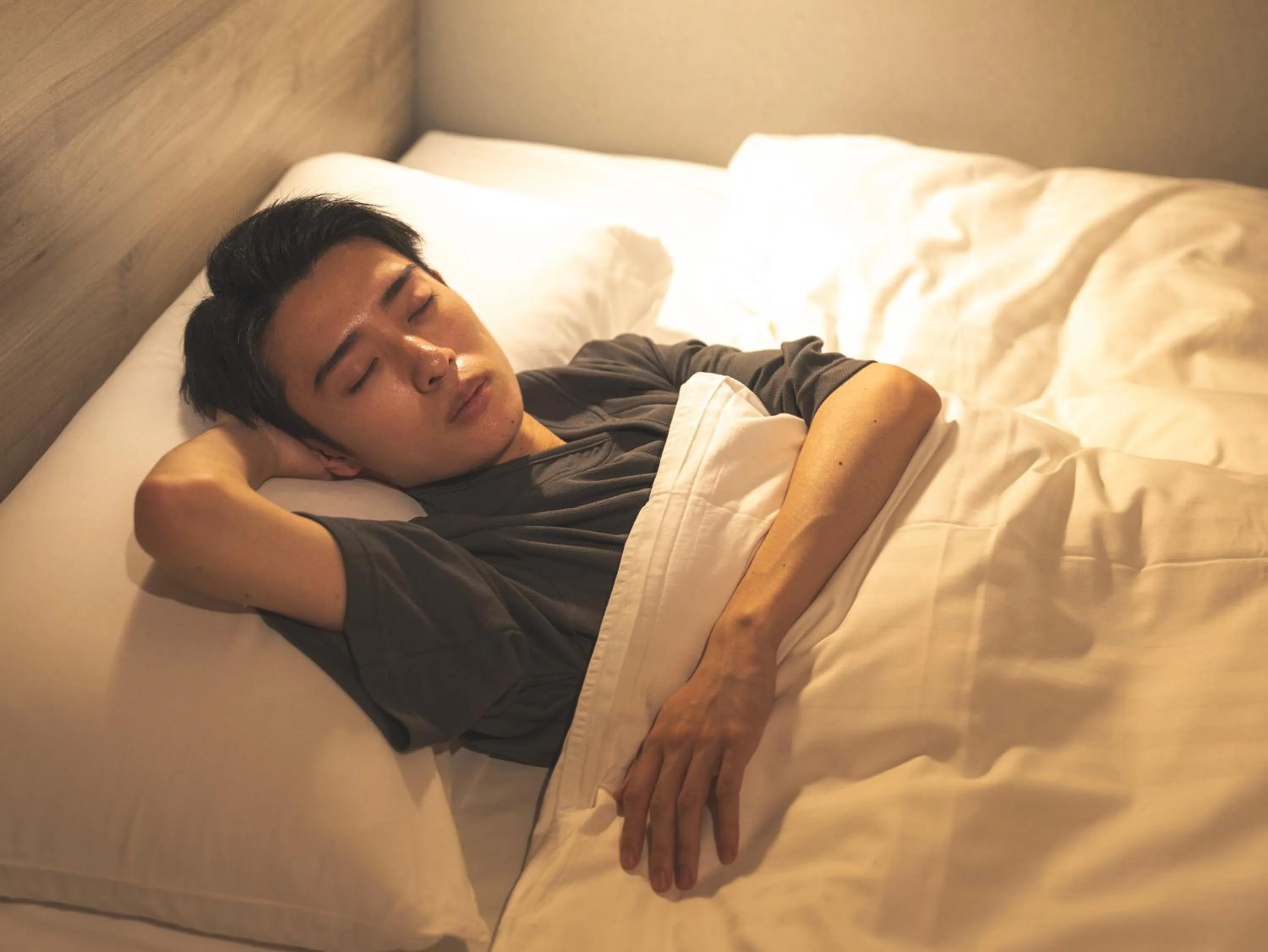 Bed in Super Hotel Kofu Showa Inter