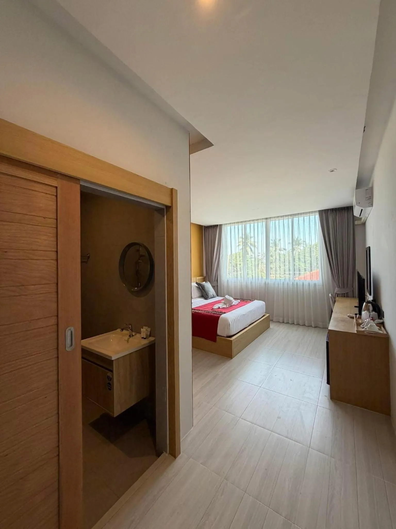 Bed in MM Hill Koh Samui Hotel - SHA Certified