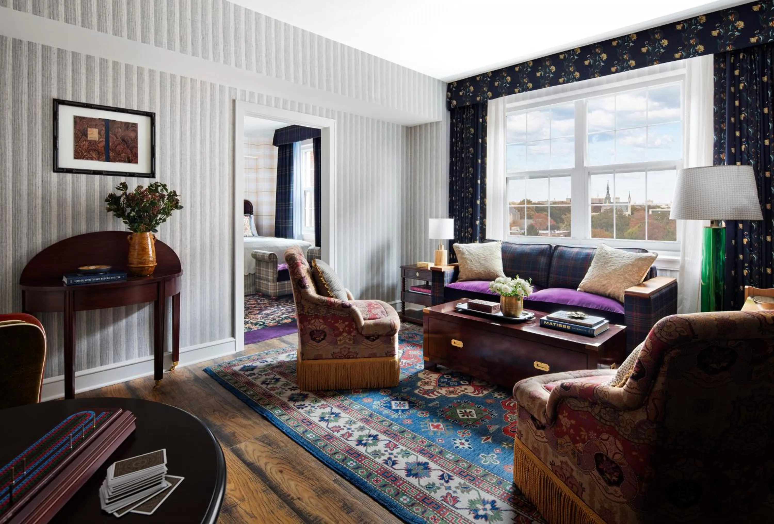 Living room in Graduate by Hilton Evanston