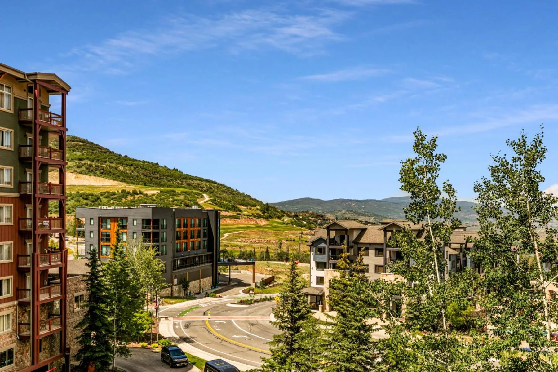 Mountain view in Condos at Canyons Resort by White Pines