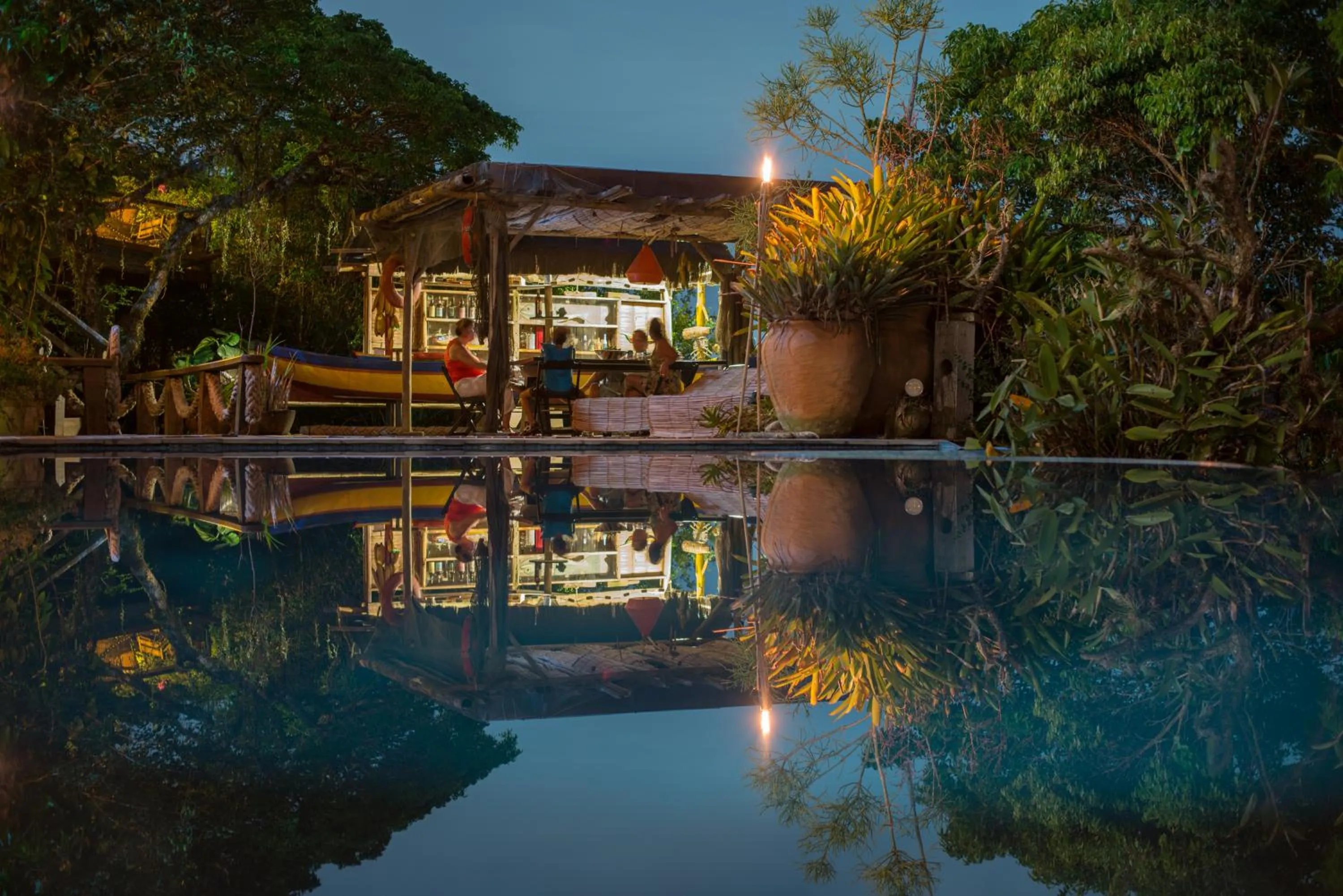 Swimming pool in Pousada Enseada das Garças