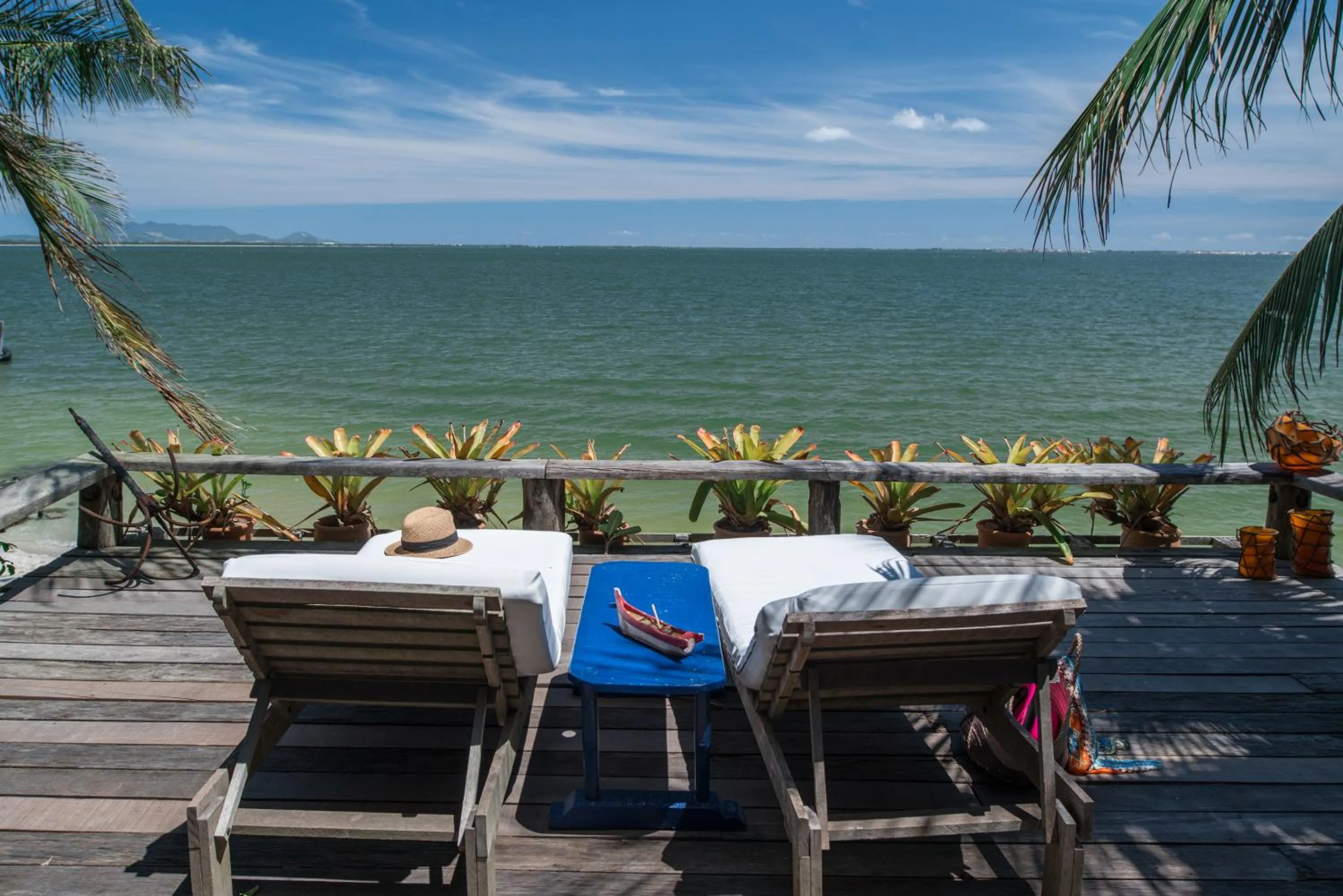 Balcony/Terrace in Pousada Enseada das Garças