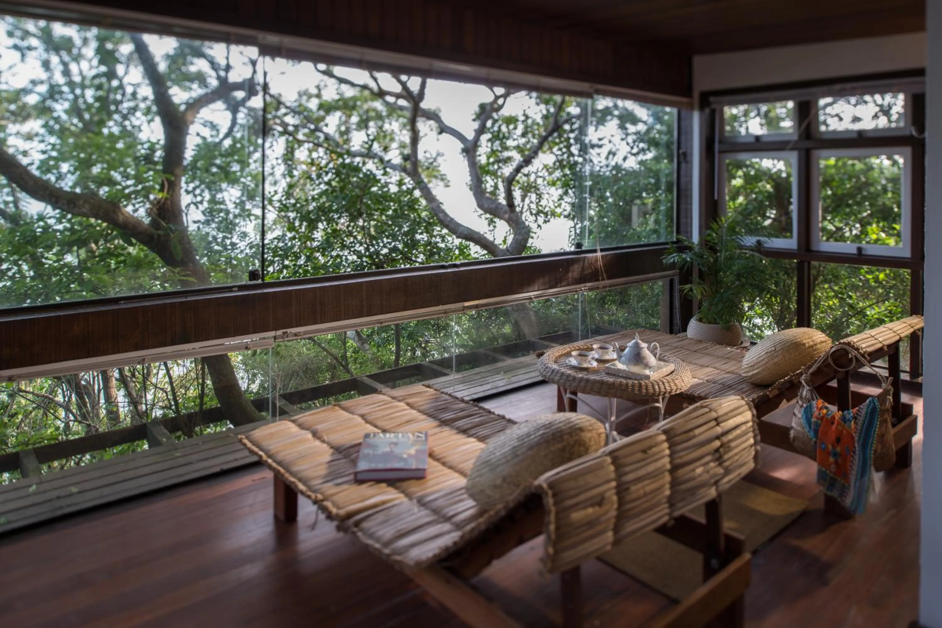 Balcony/Terrace in Pousada Enseada das Garças