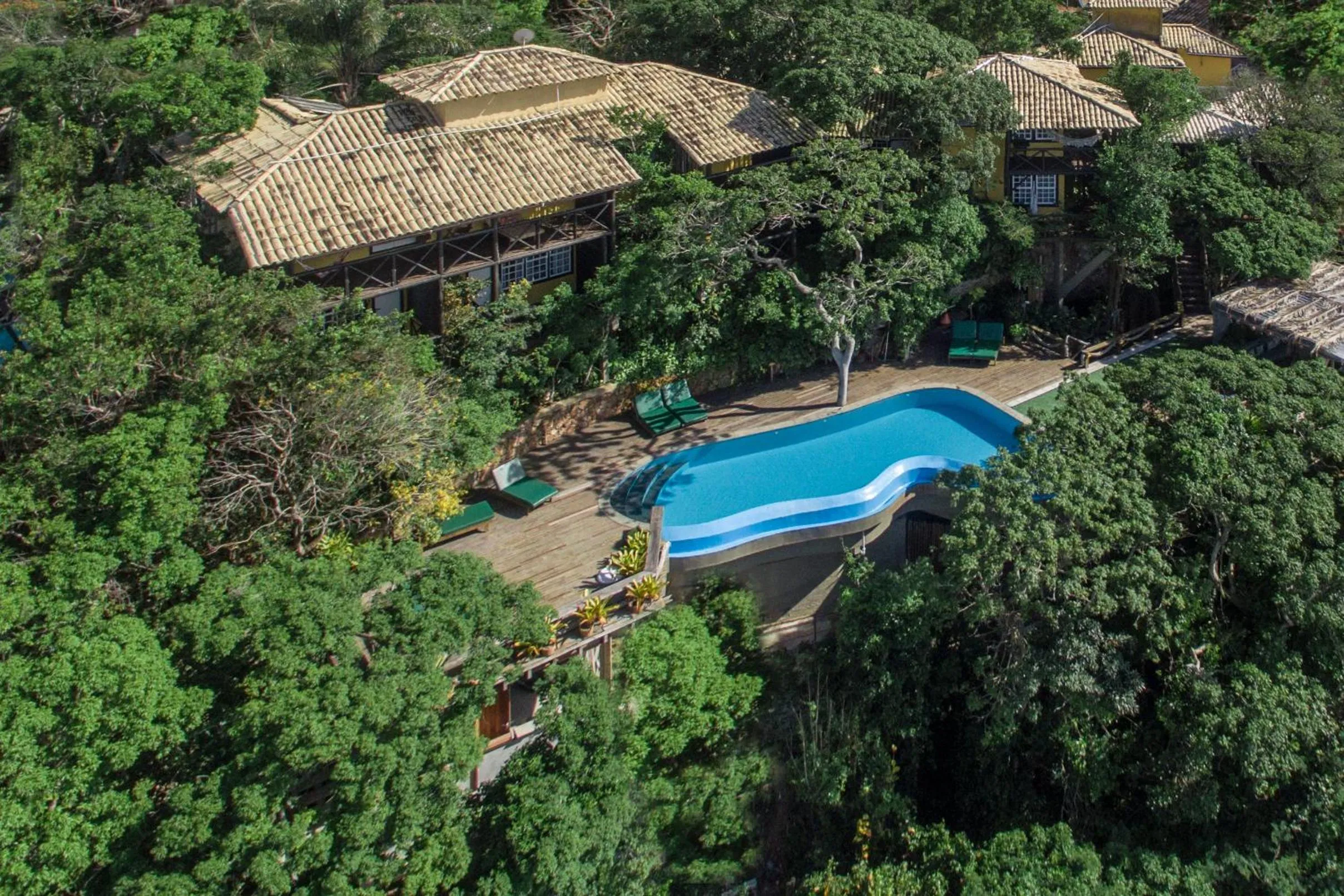 Bird's eye view in Pousada Enseada das Garças