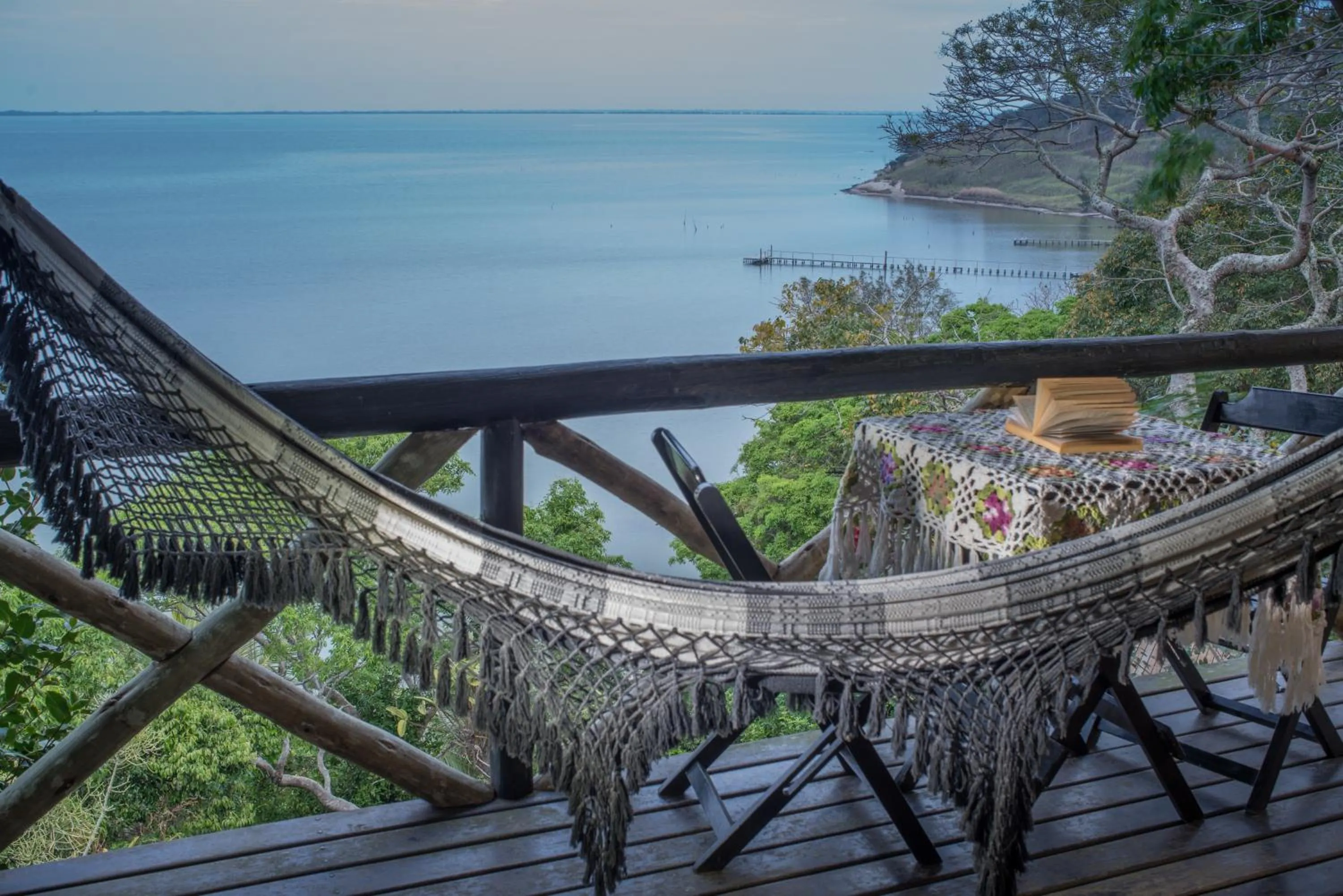 Balcony/Terrace in Pousada Enseada das Garças