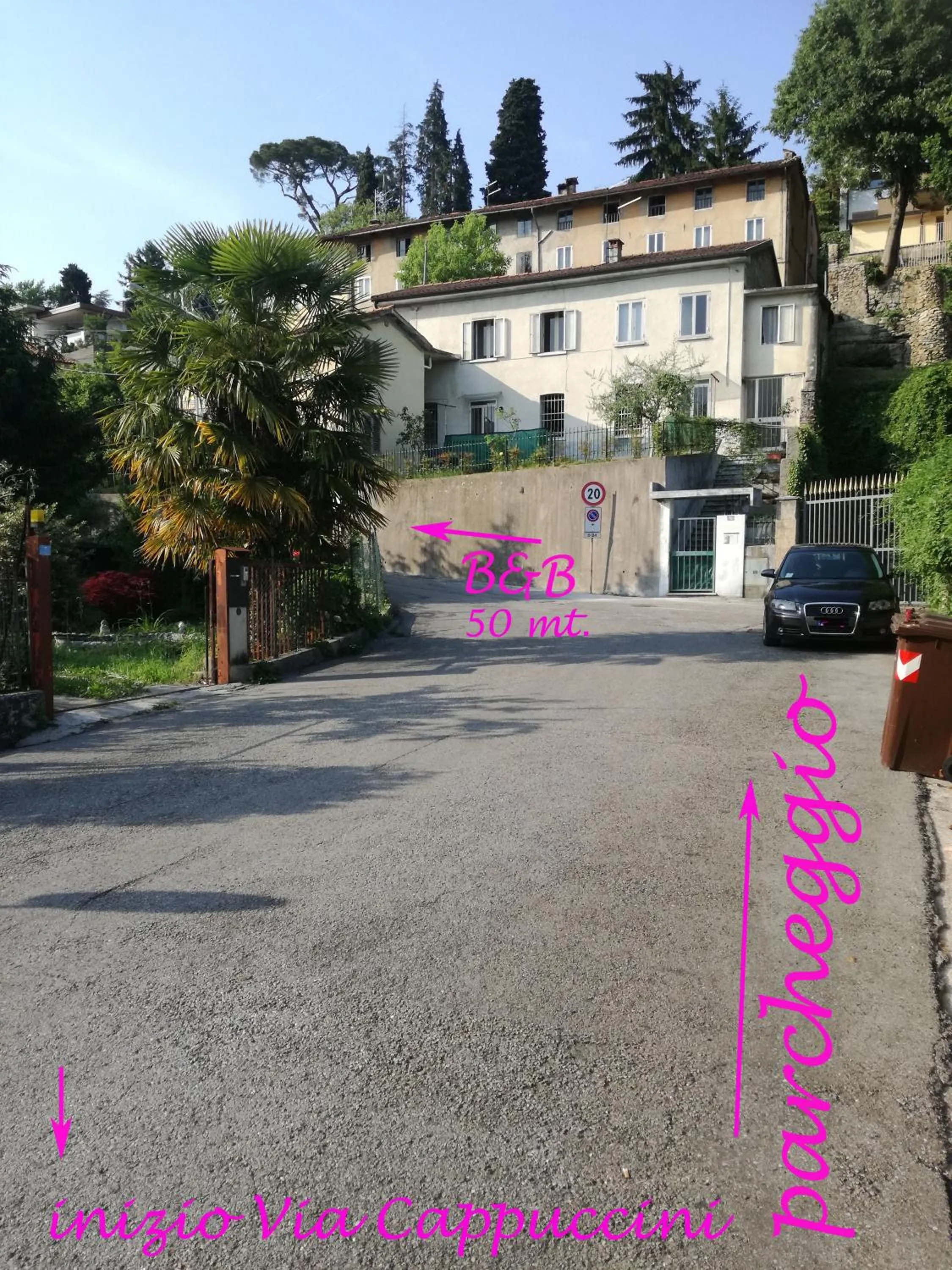 Parking in B&B Cappuccini