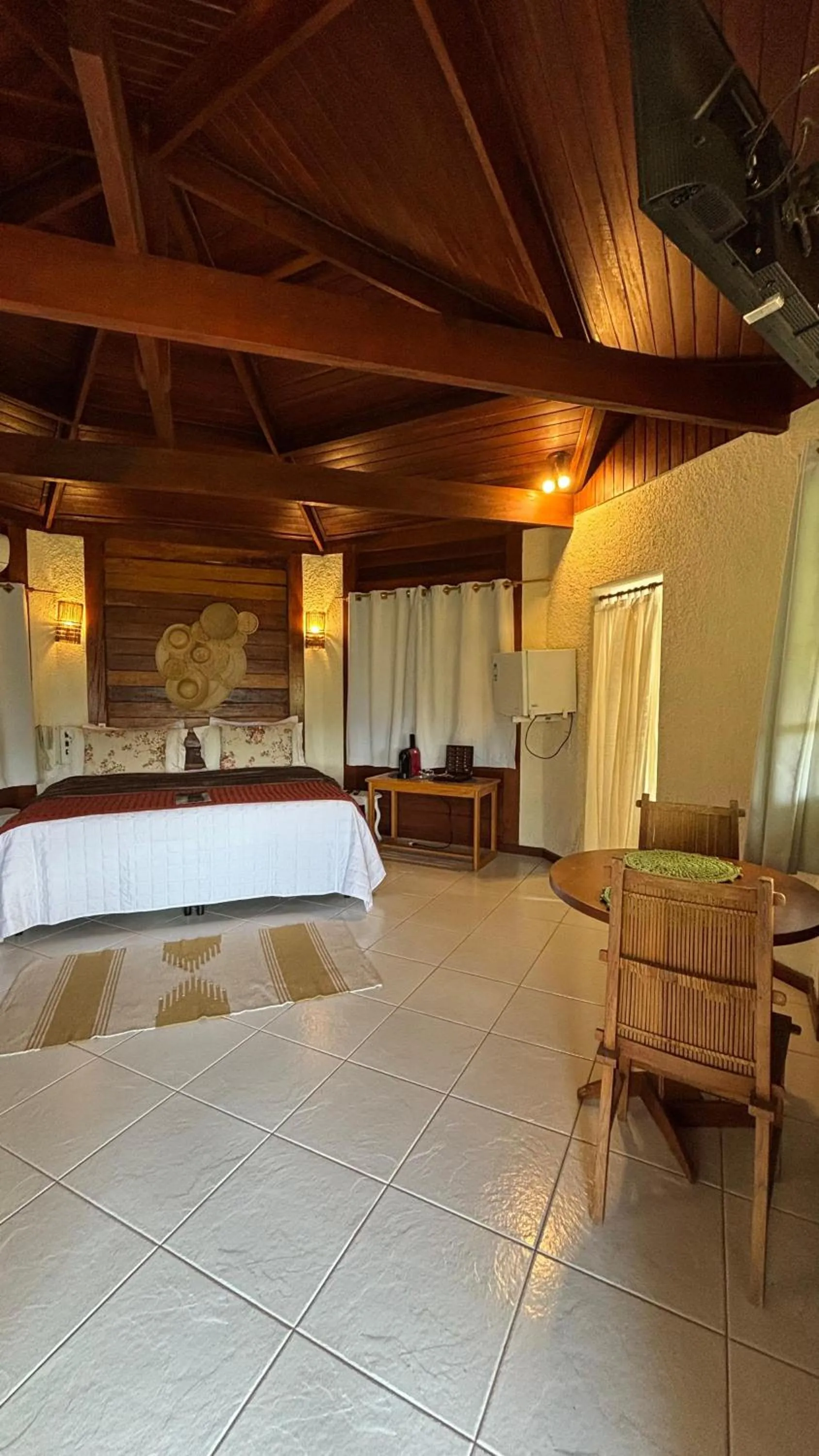 Bed in Pousada Vitorino