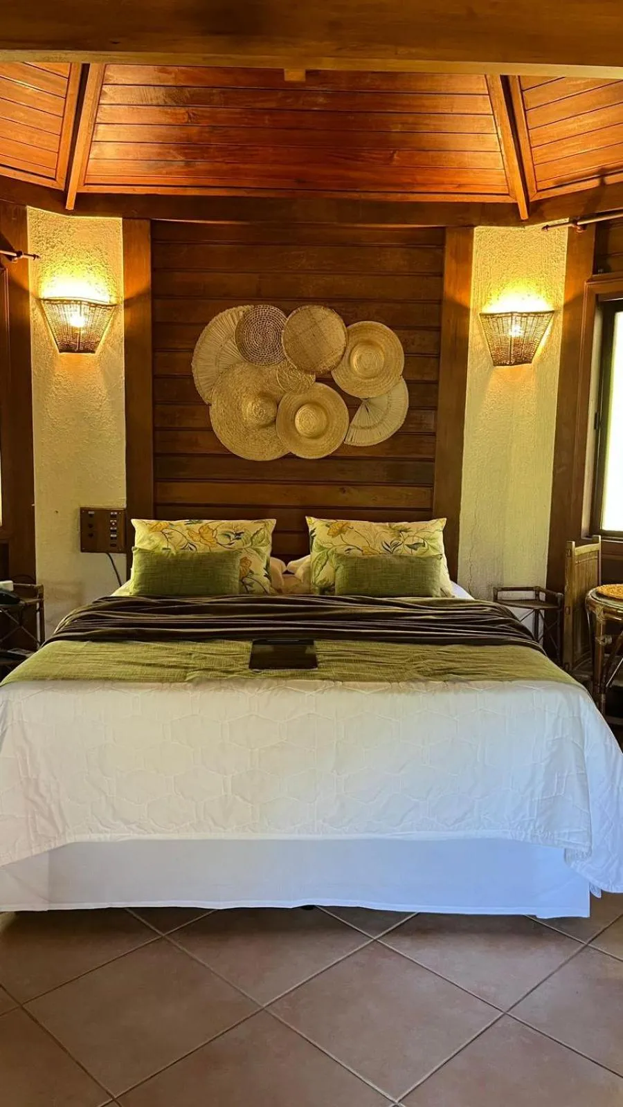 Bed in Pousada Vitorino