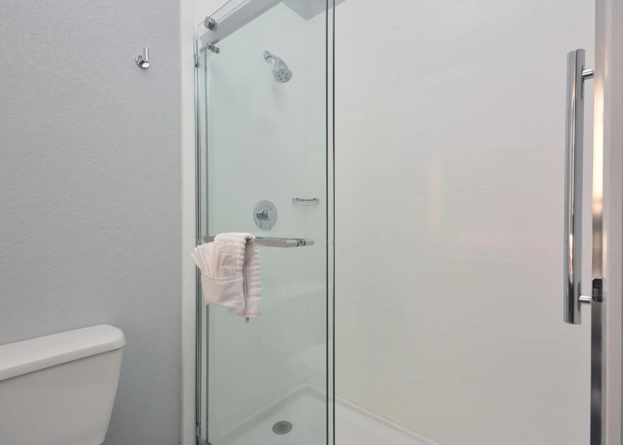 Shower in Brookstone Lodge near Biltmore Village, an Ascend Collection Hotel