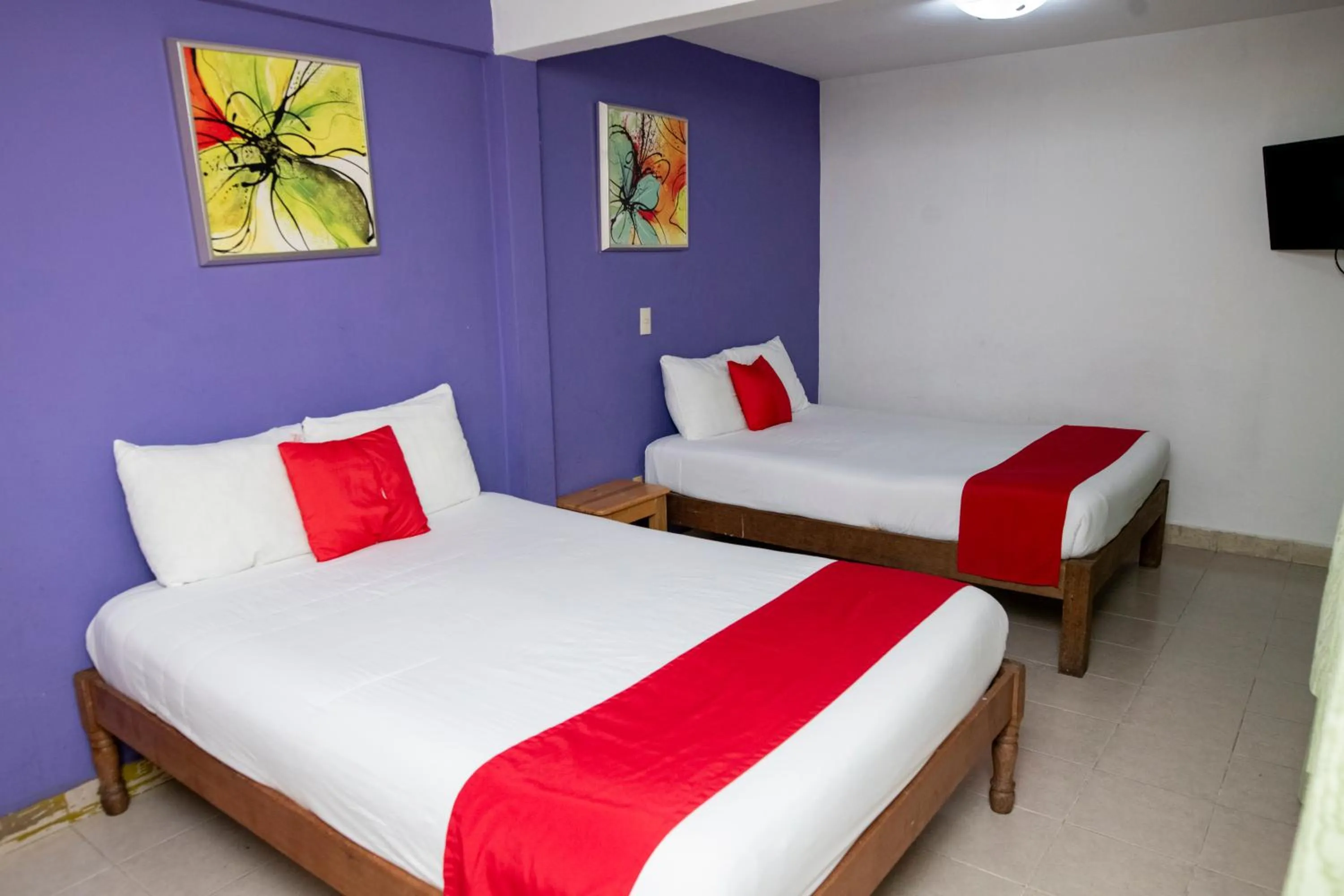 Bed in Hotel Dulce Luna