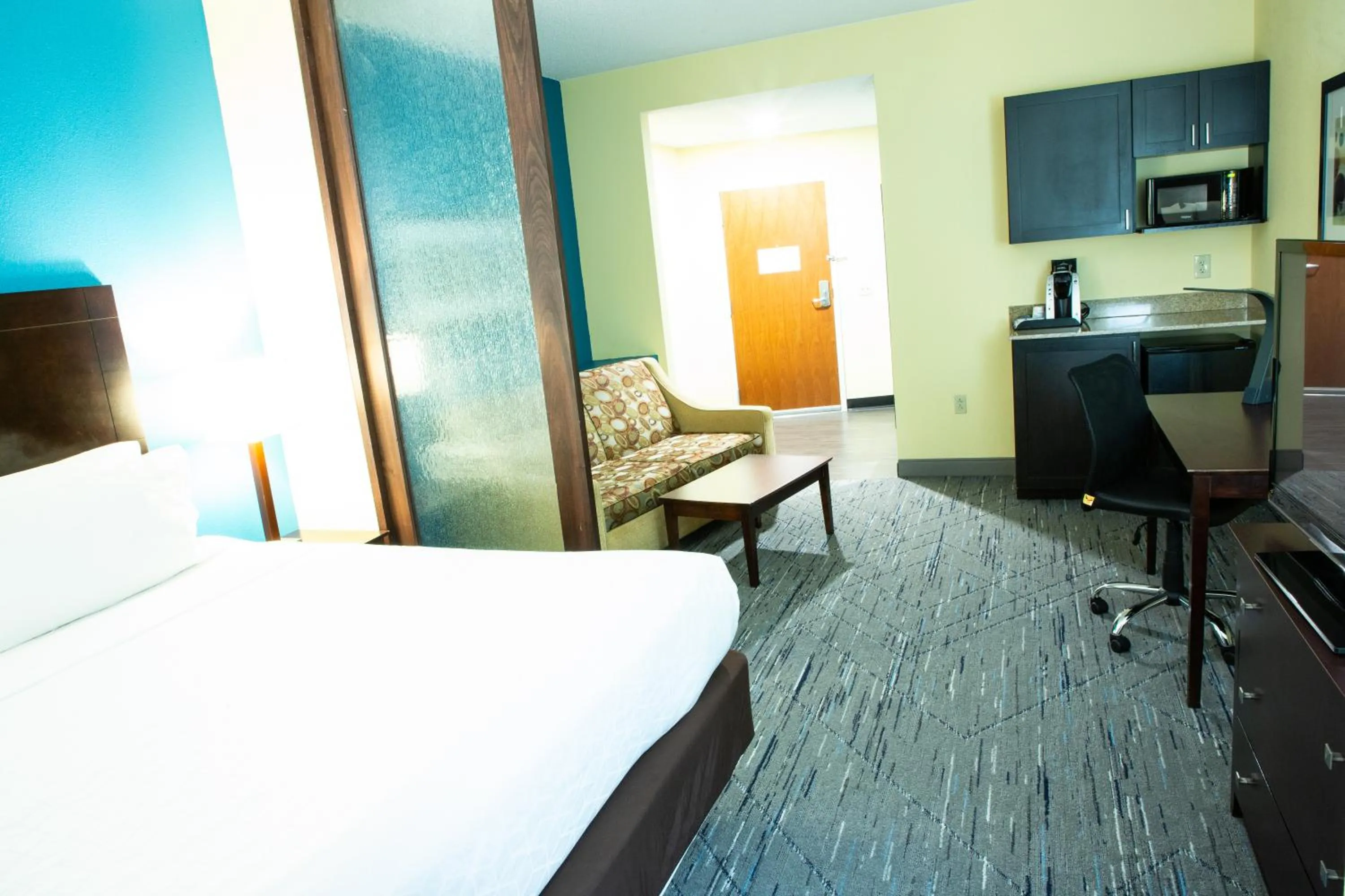 TV and multimedia, Bed in Holiday Inn Express & Suites Harrisburg West