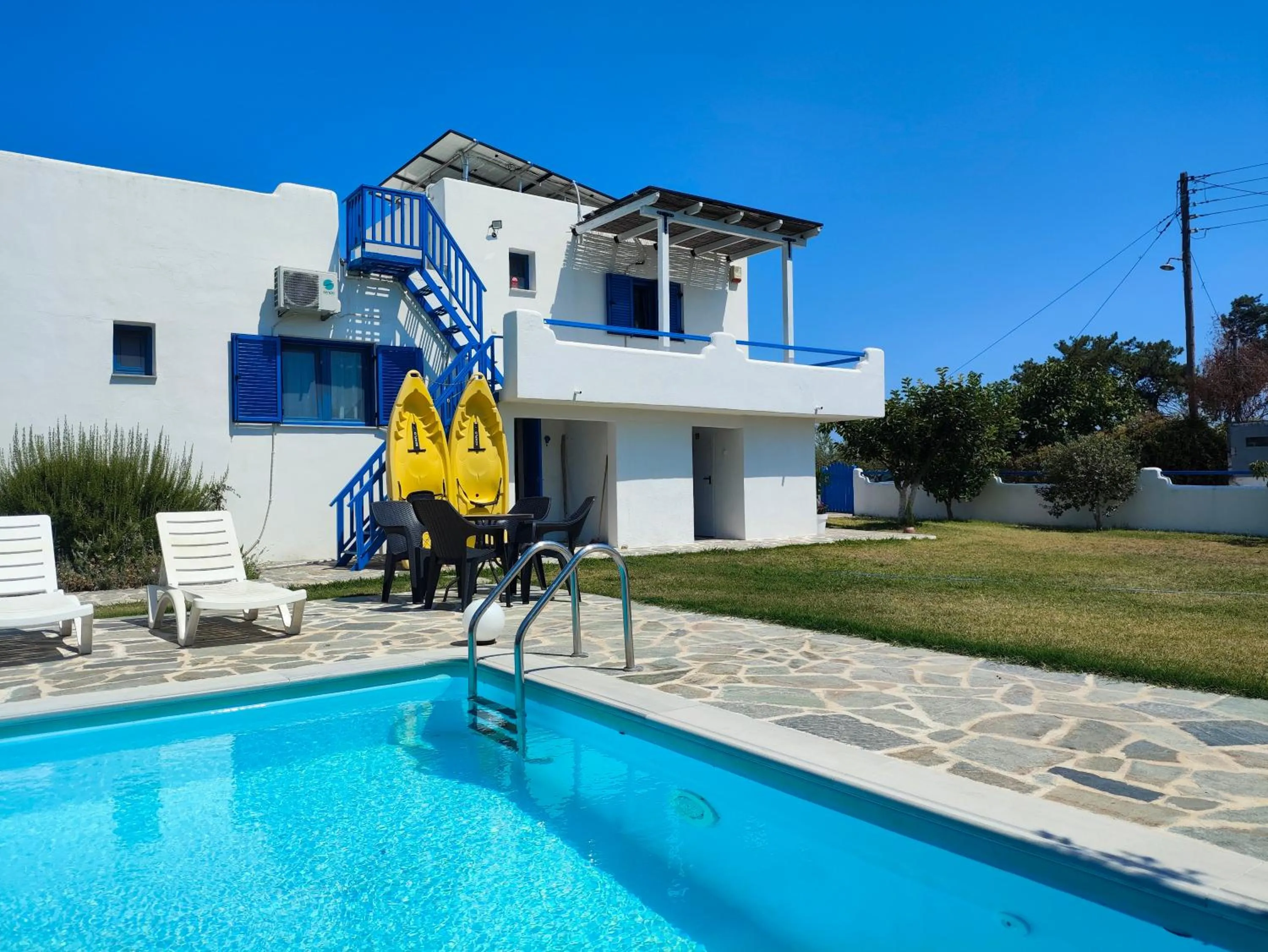 Navy Greece Villa with swimming pool & sea view