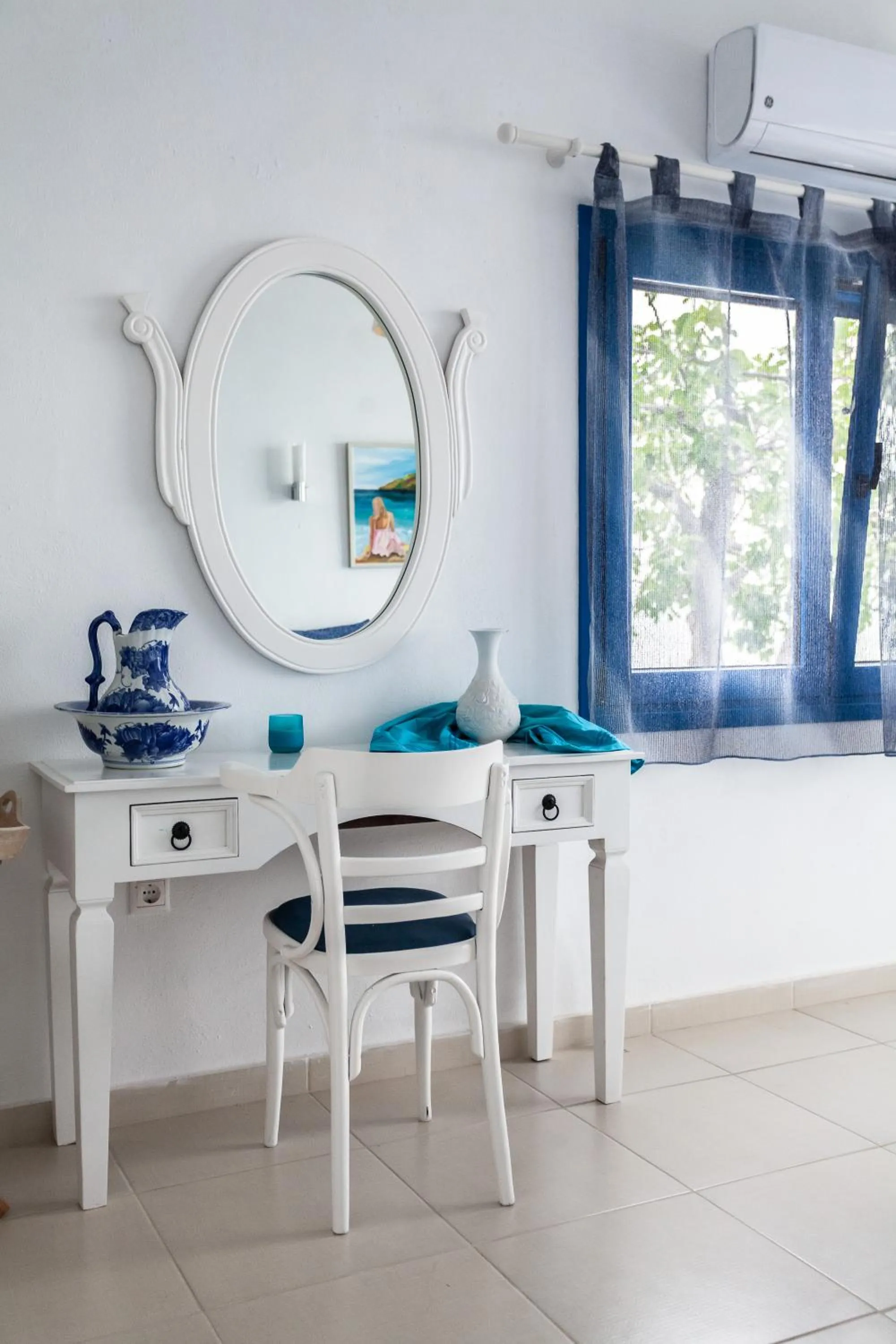 Navy Greece Villa with swimming pool & sea view