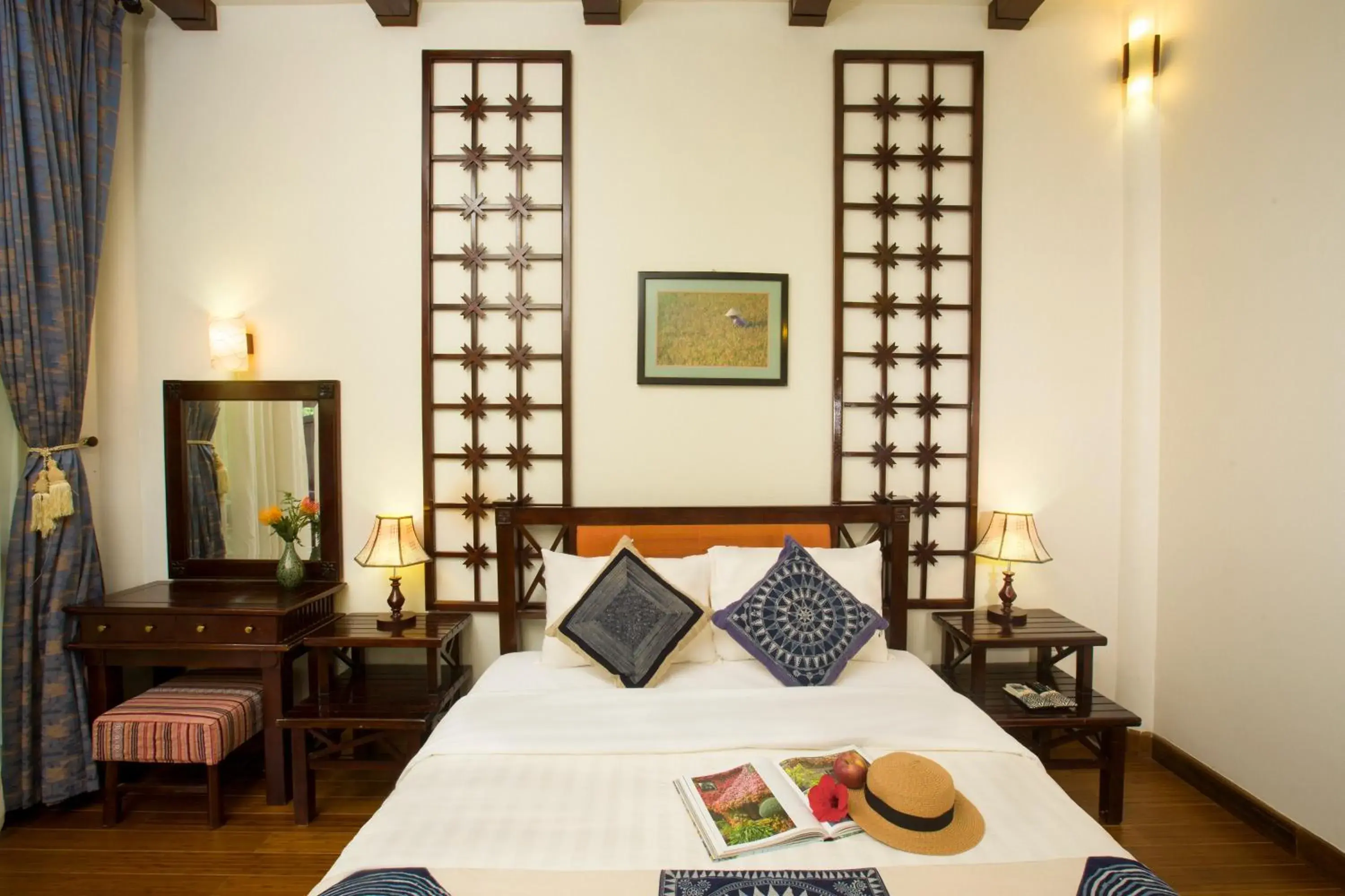 Bed in Mai Chau Lodge Bed in Mai Chau Lodge