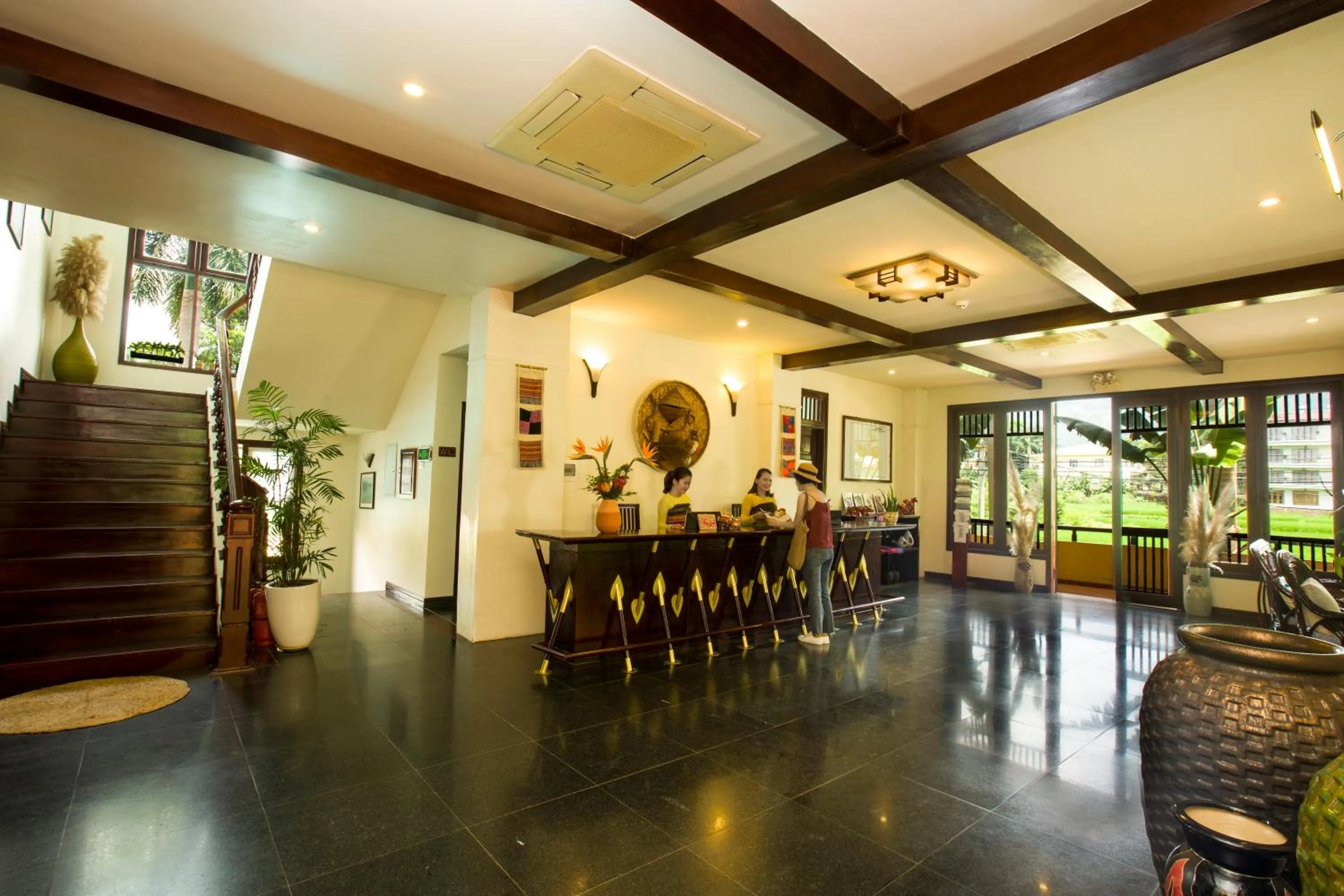 Lobby or reception in Mai Chau Lodge