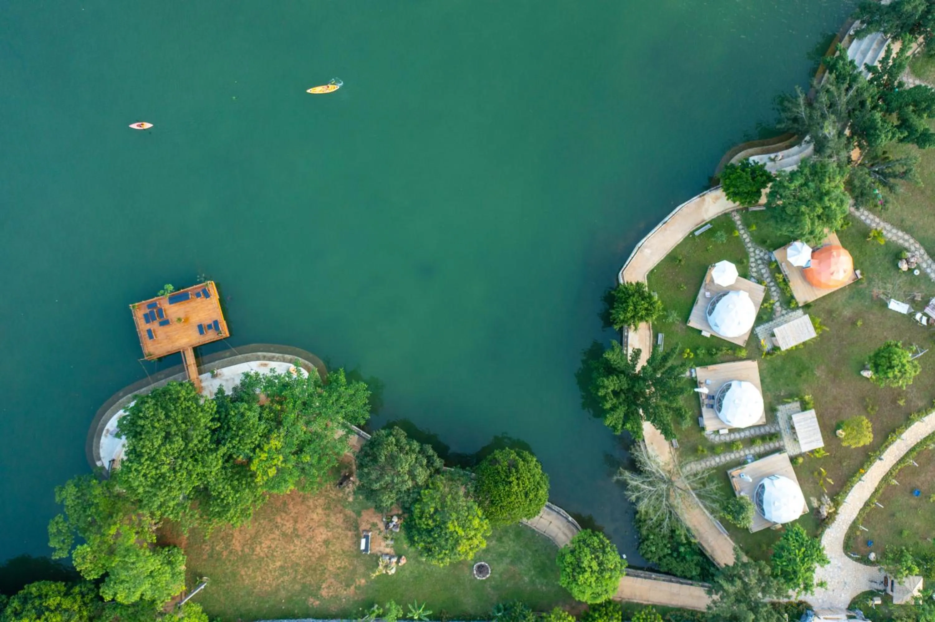 Lake view in Mai Chau Lodge