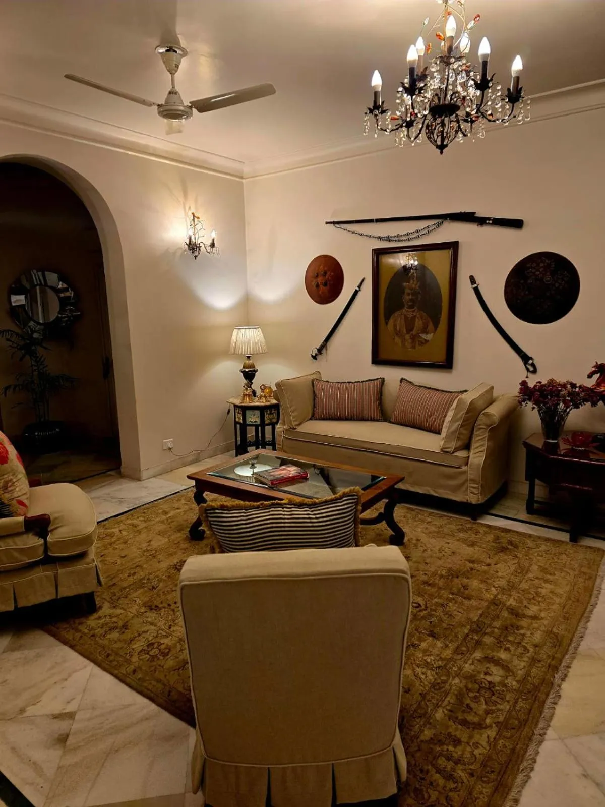 Seating area in Barwara Kothi