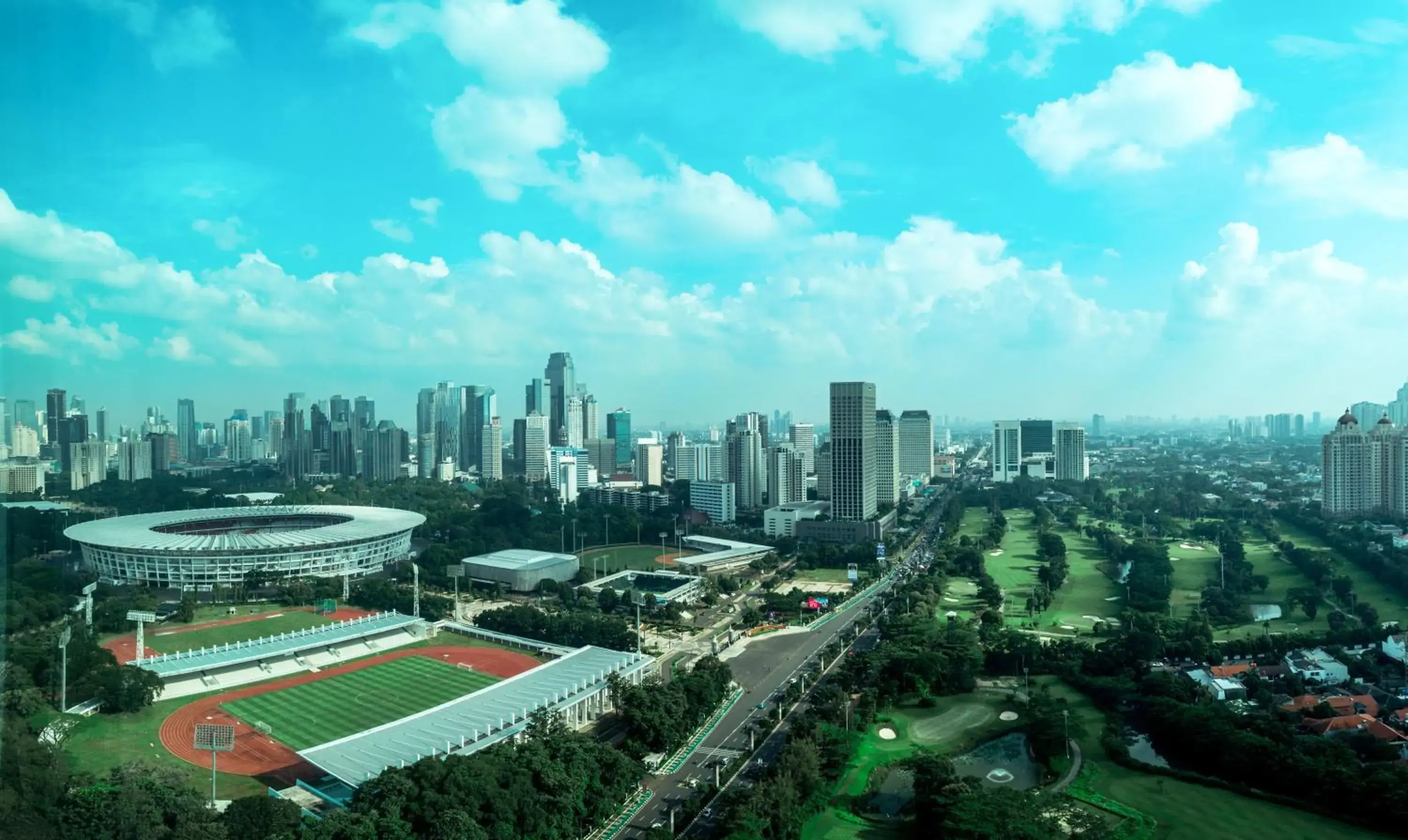 City view in Hotel Mulia Senayan, Jakarta City view in Hotel Mulia Senayan, Jakarta