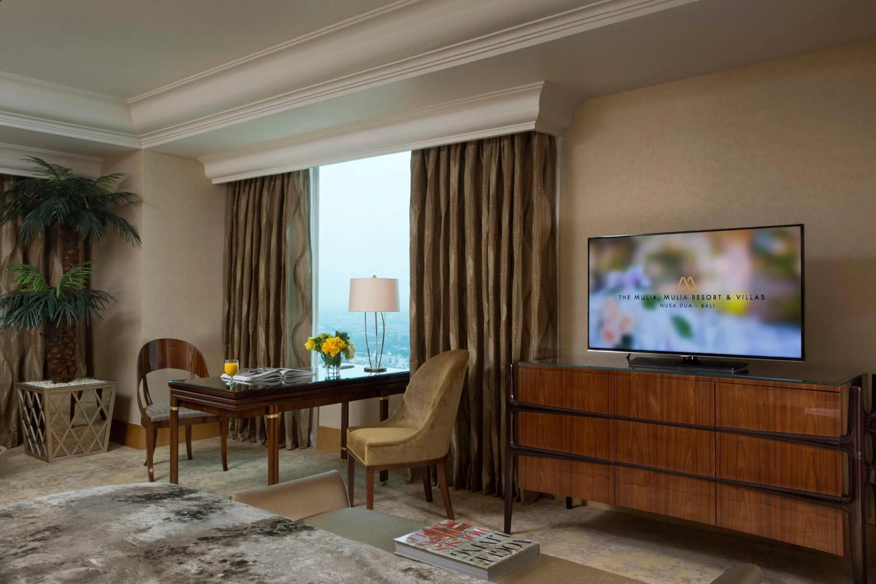 Seating area in Hotel Mulia Senayan, Jakarta