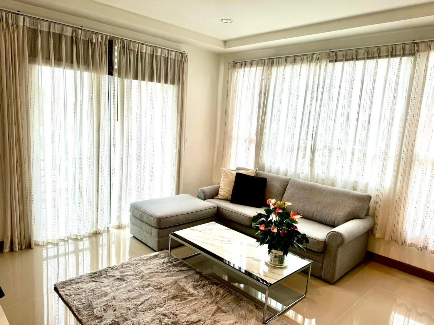 Living room in Sivana Place Phuket