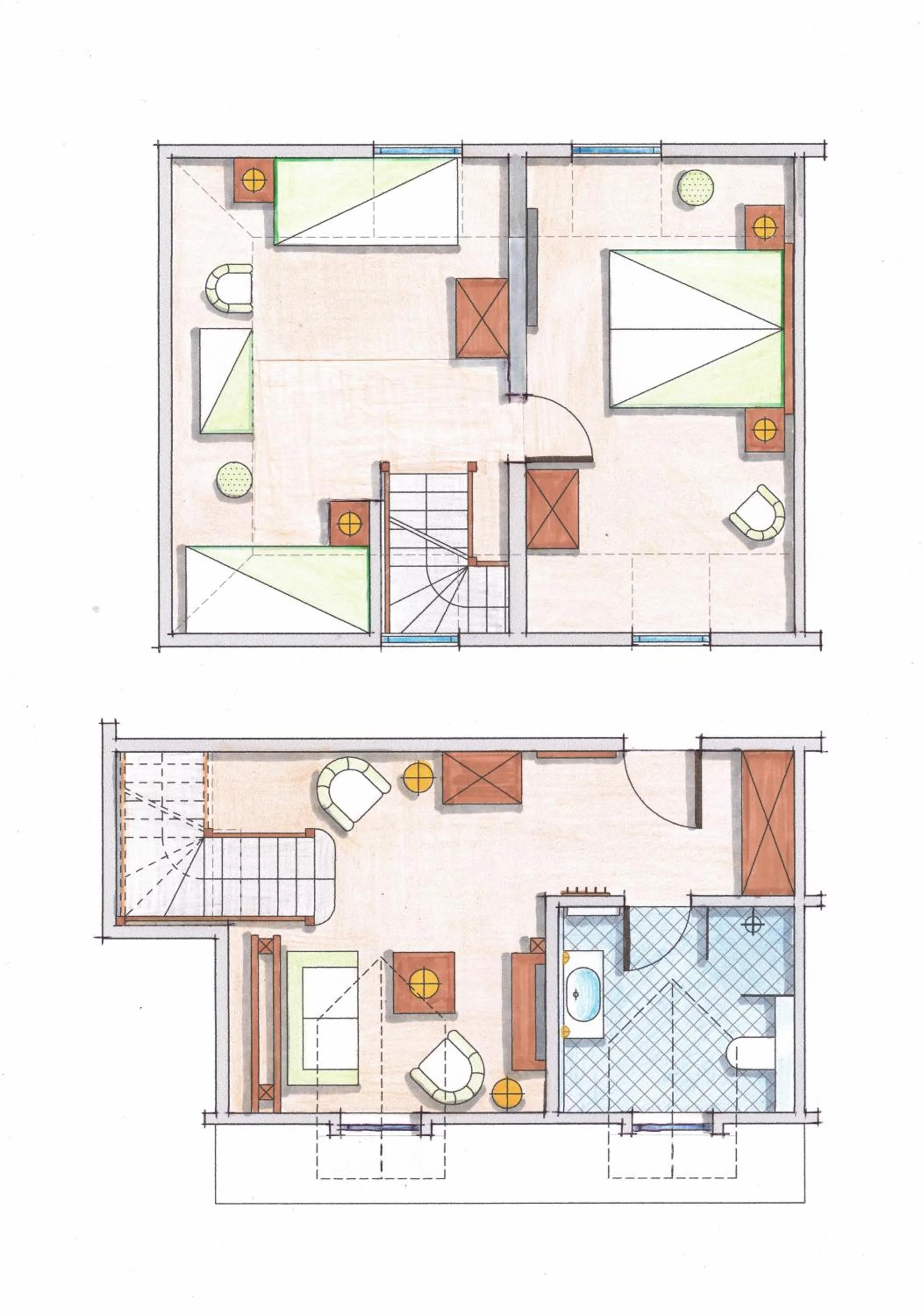 Floor plan in Suite Hotel Binz Familienhotel Rügen