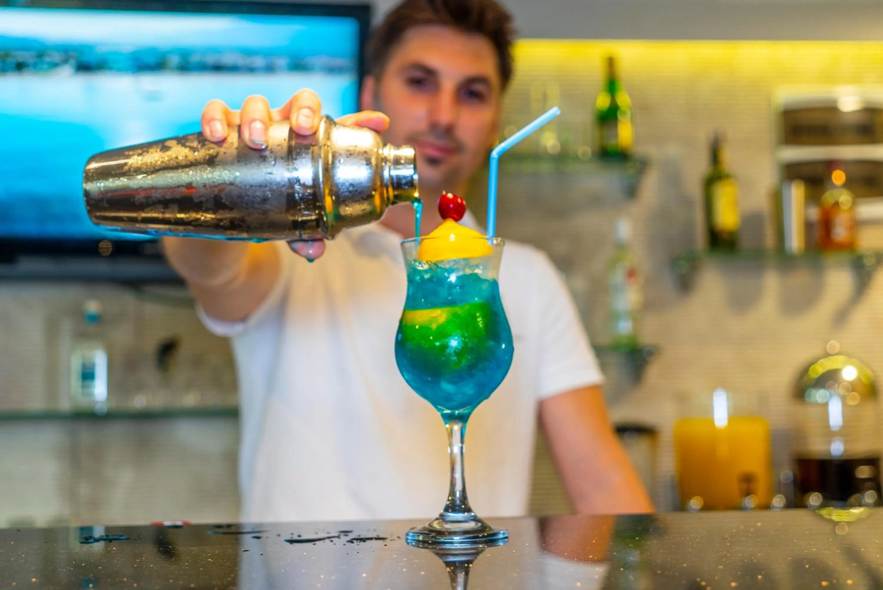 Drinks in Grand Belish Hotel