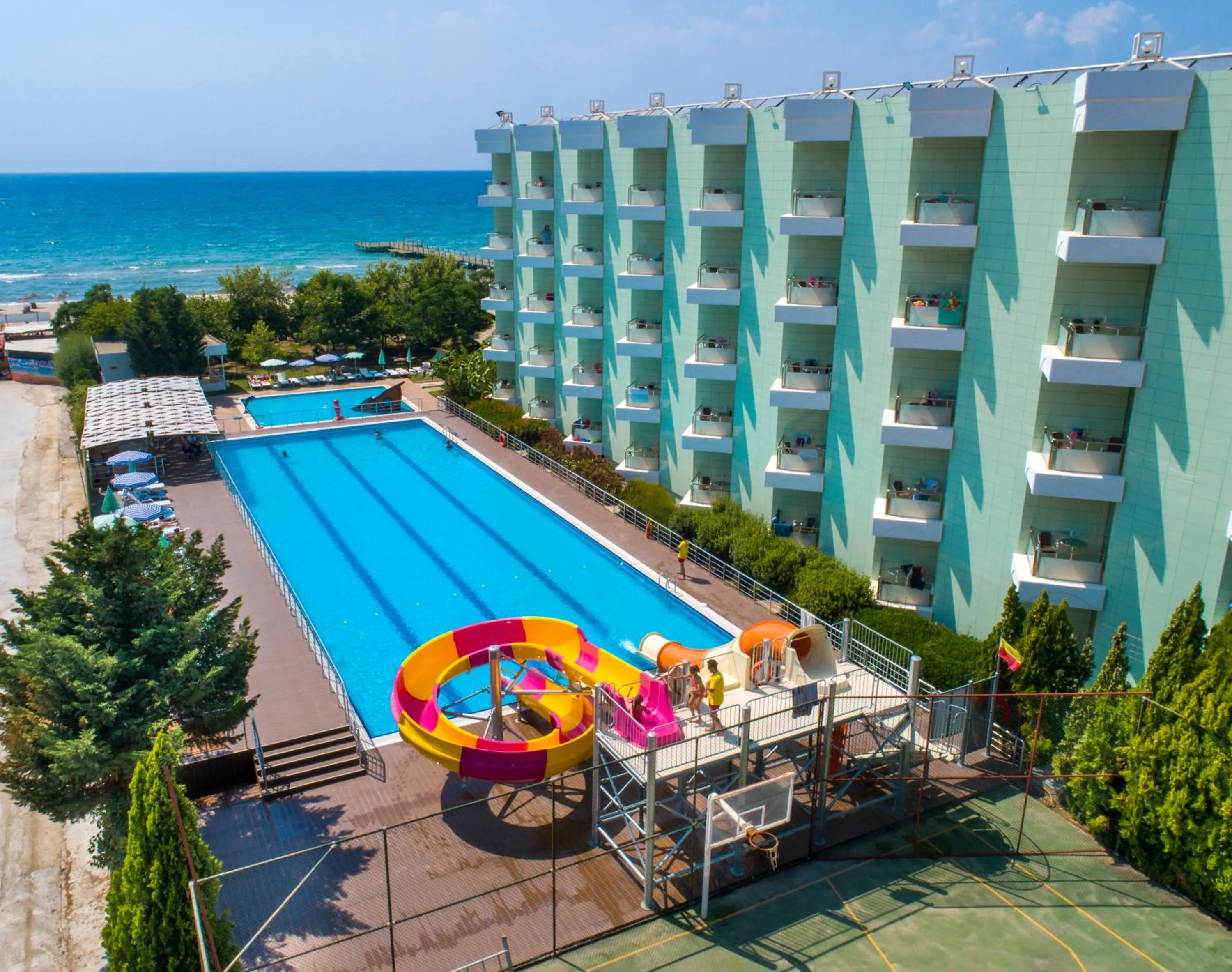 Pool view in Grand Belish Hotel
