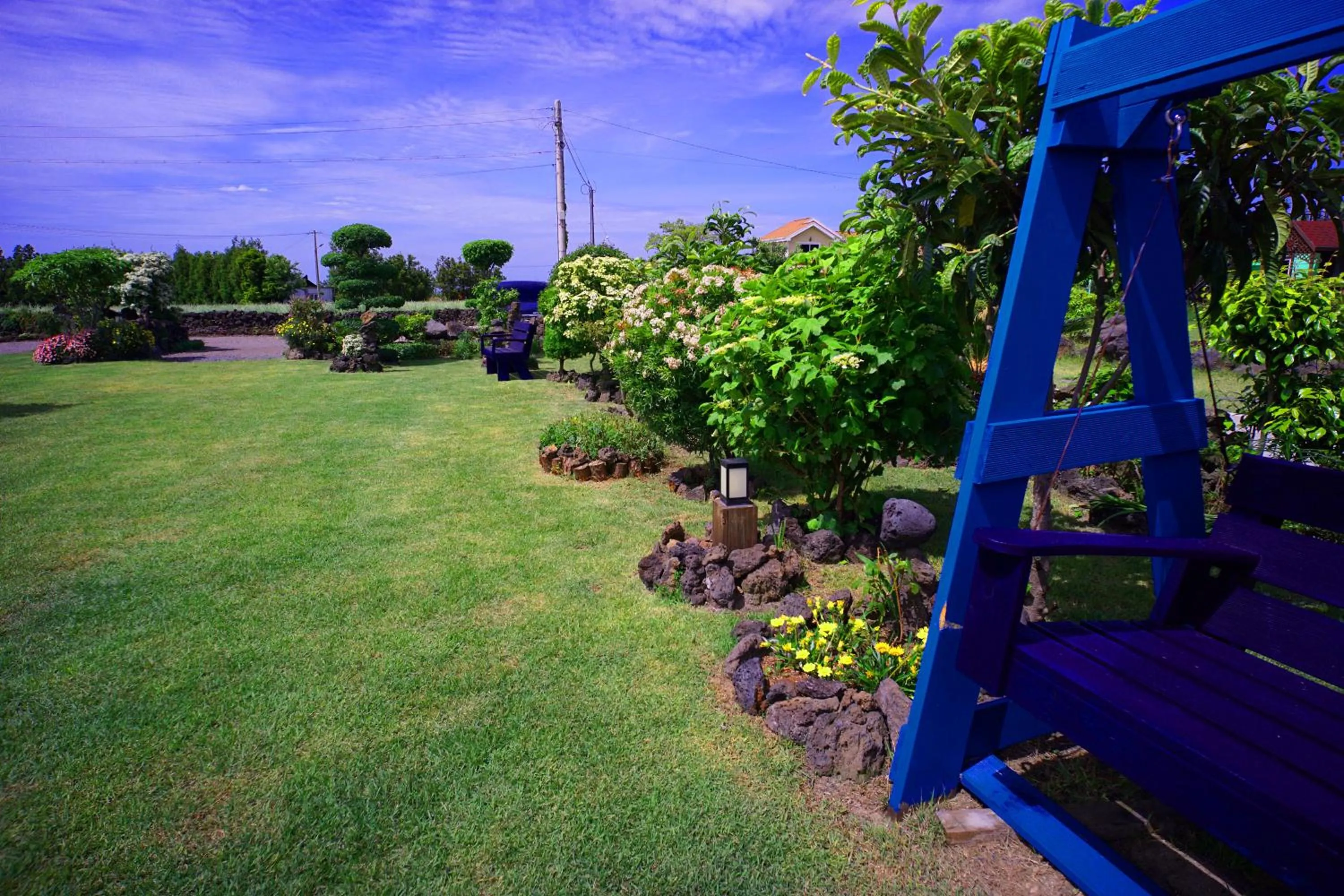 Garden view in Jeju Haepoomdal Pension