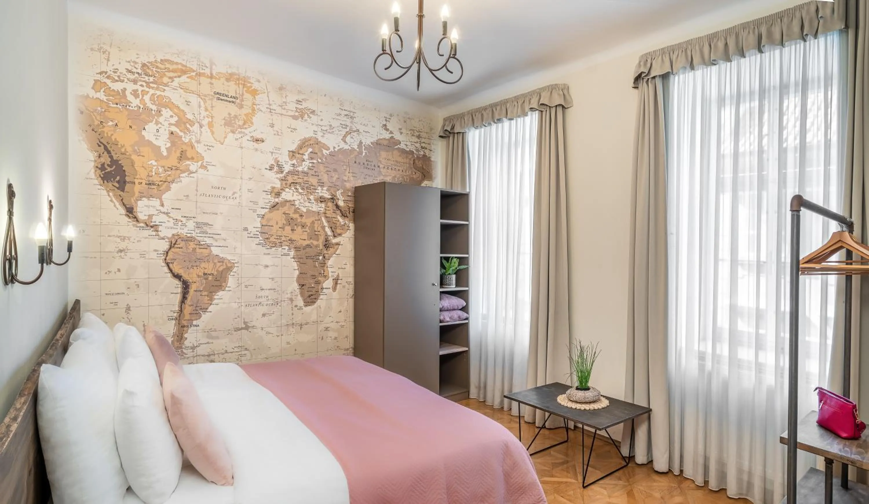 Bed in 6 Continents Apartments by Adrez