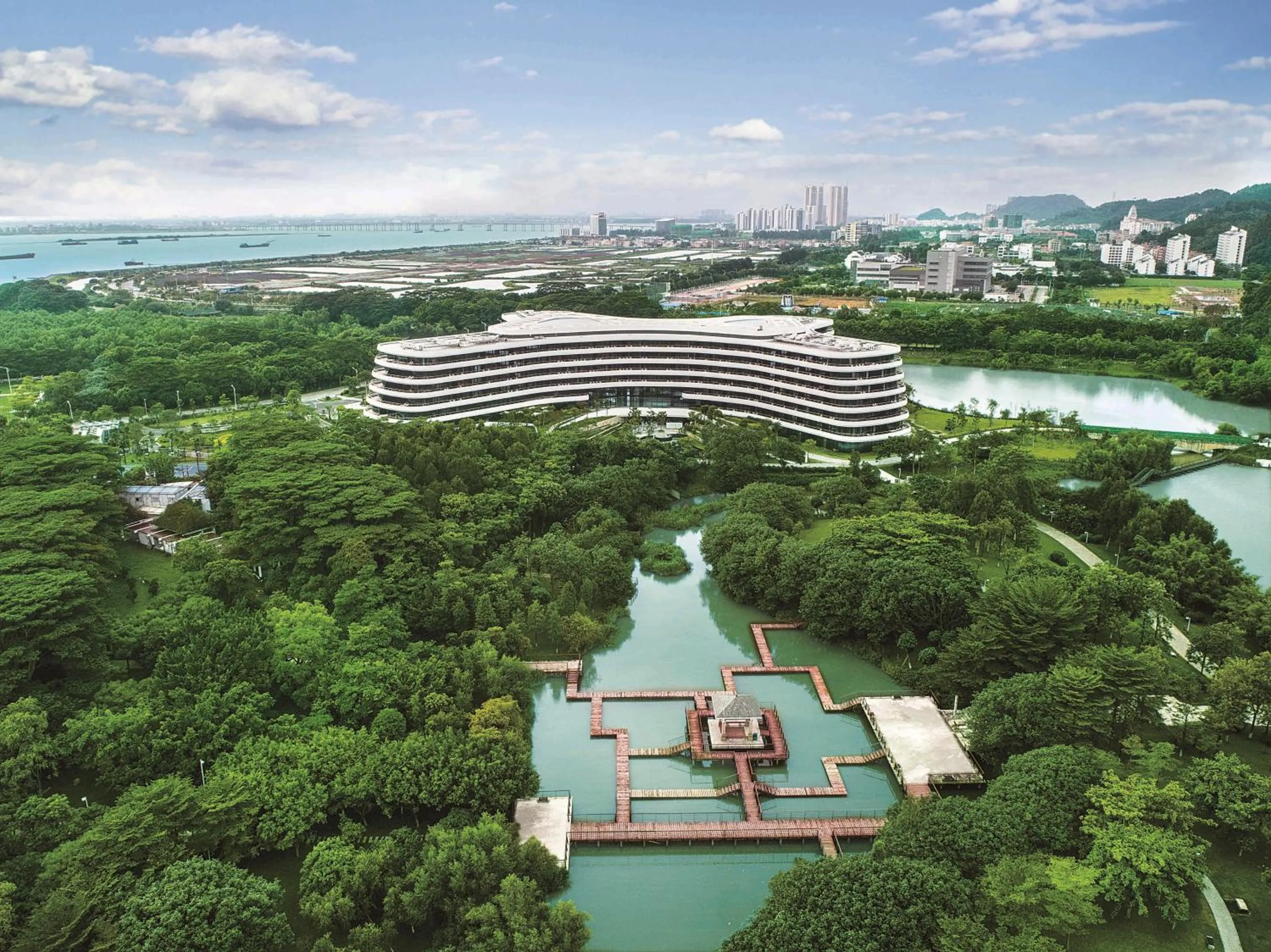 Bird's eye view in Guangzhou Nansha Garden Hotel