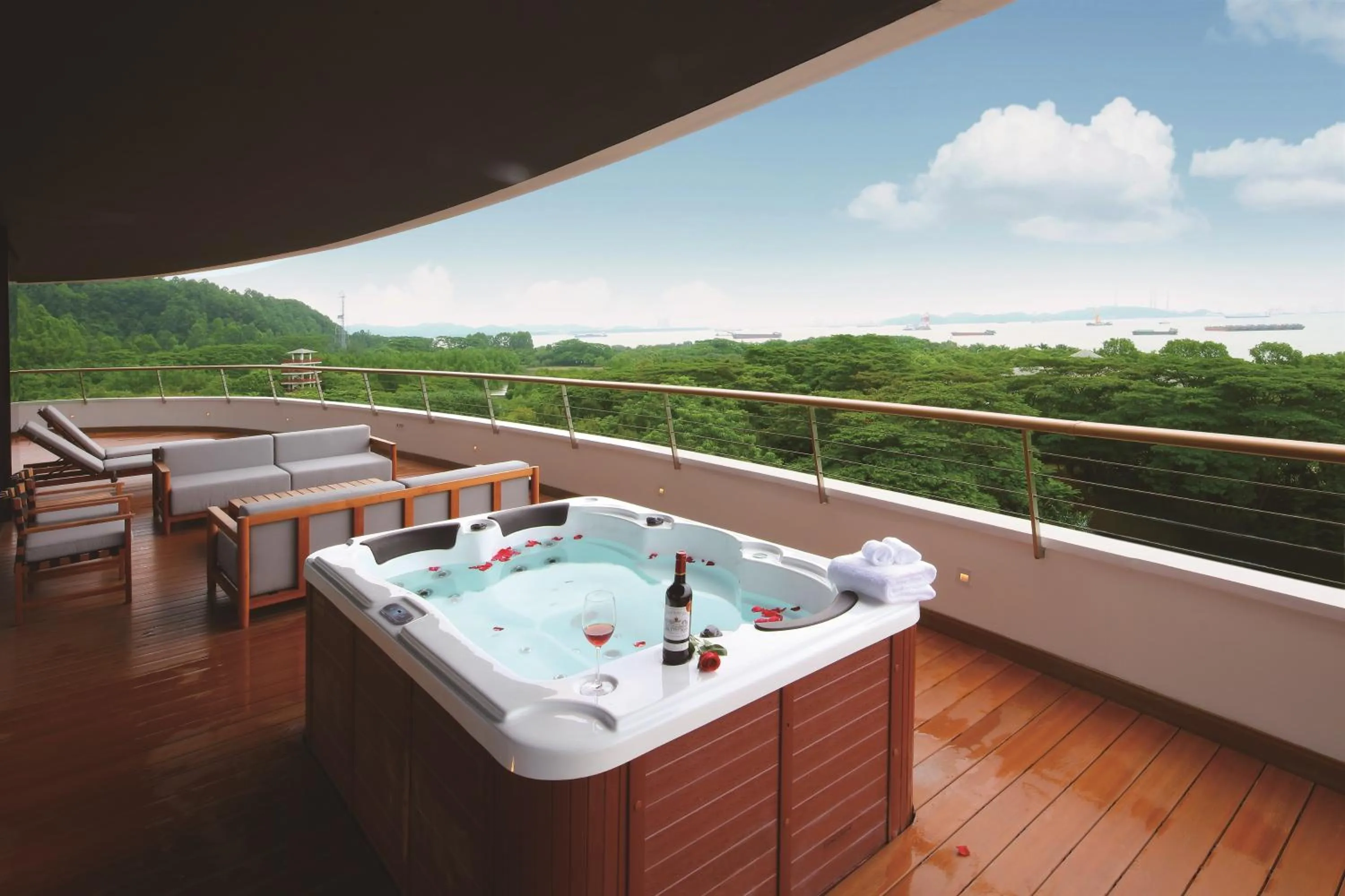 Balcony/Terrace in Guangzhou Nansha Garden Hotel