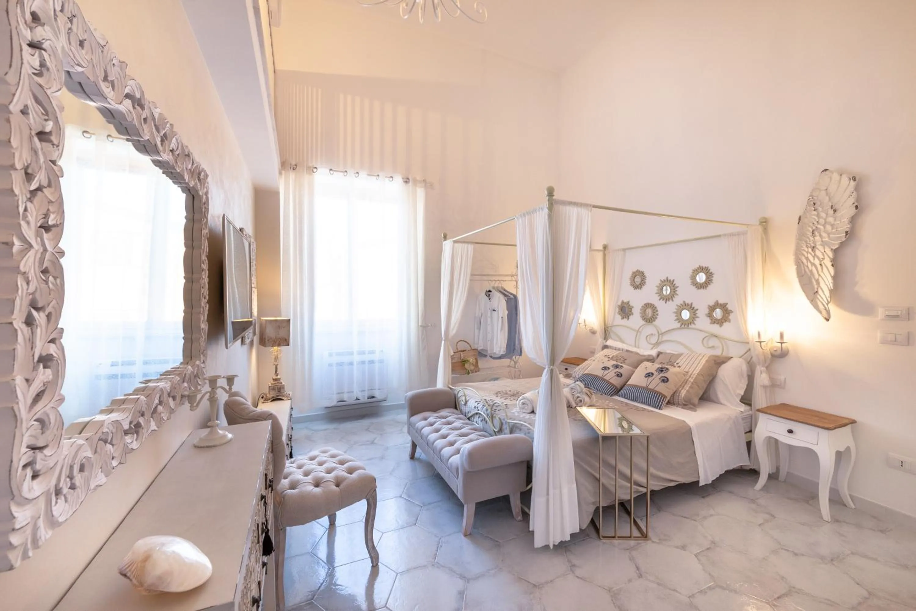 Bed in QuattroCuori Boutique Hotel & Spa