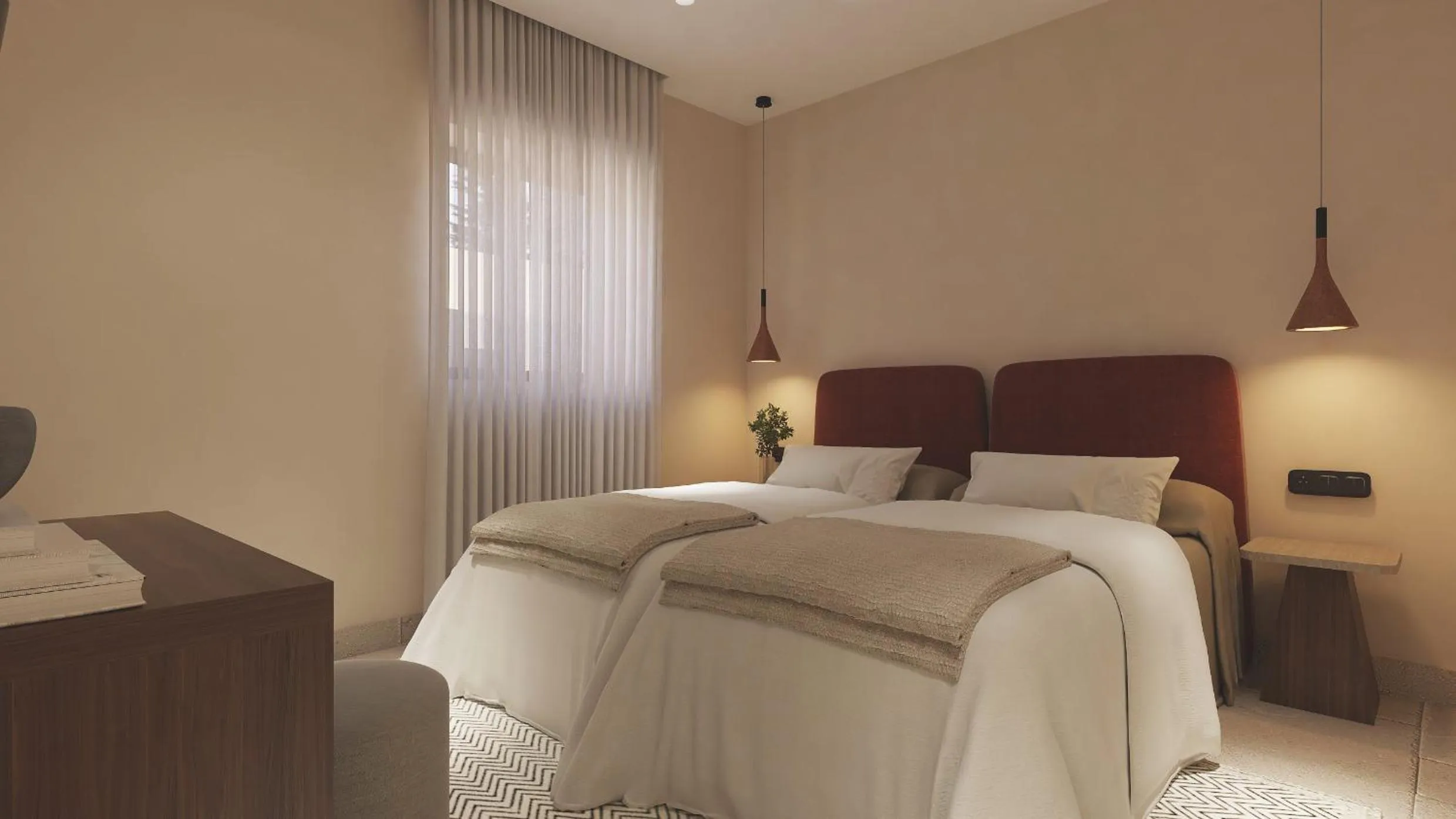 Bed in Melidron Hotel Suites Villas