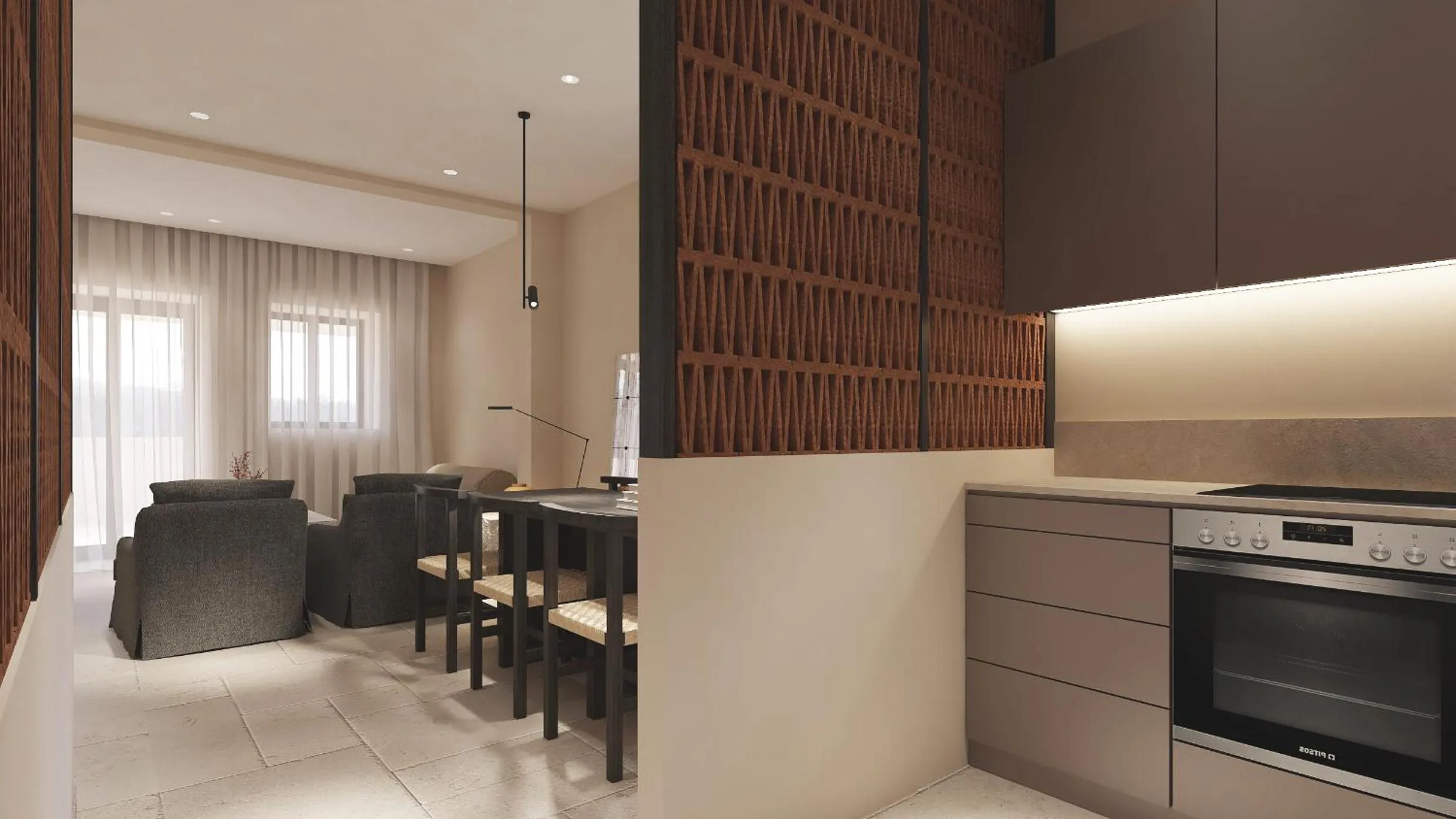 Kitchen or kitchenette in Melidron Hotel Suites Villas