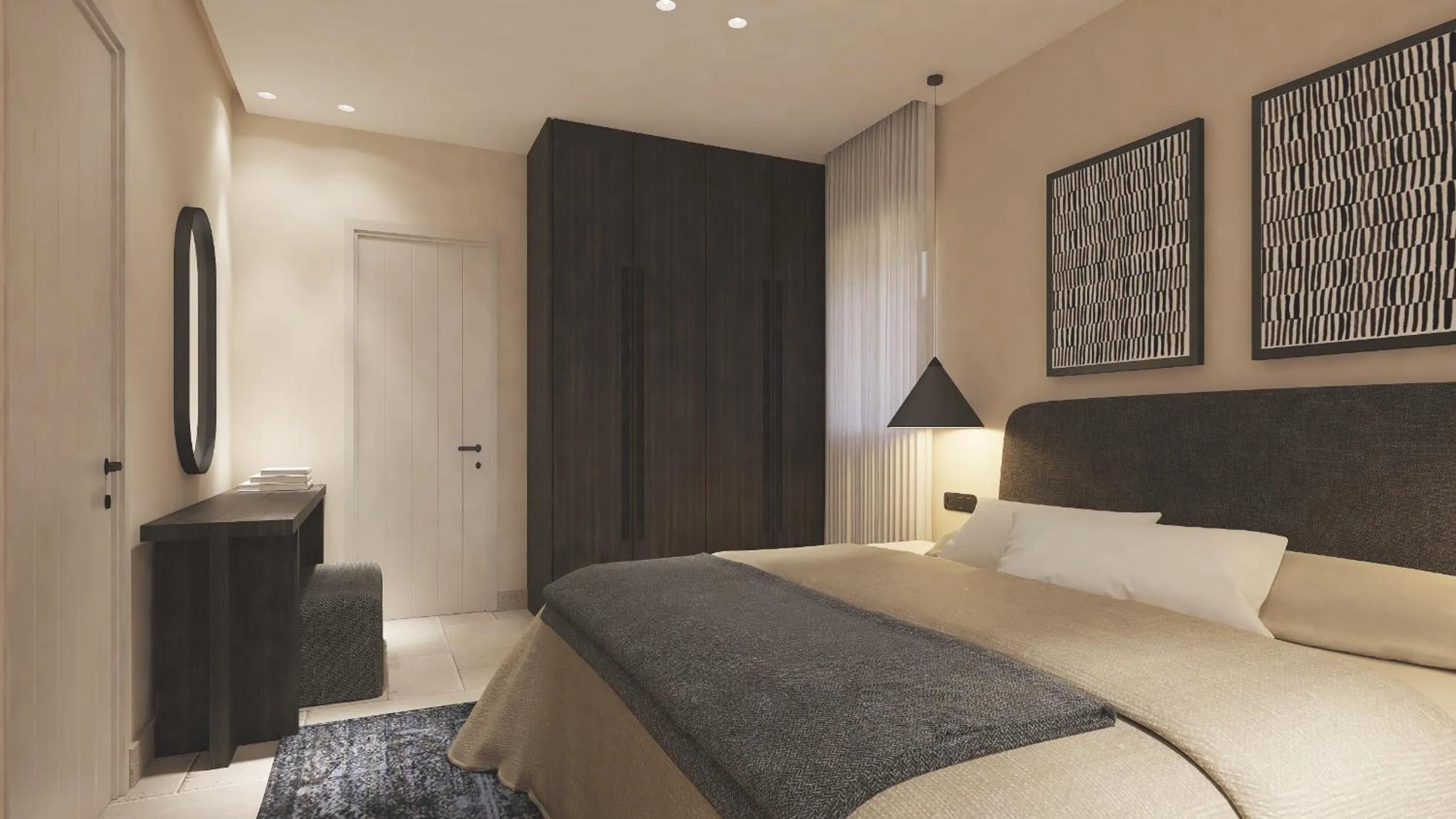 Bed in Melidron Hotel Suites Villas